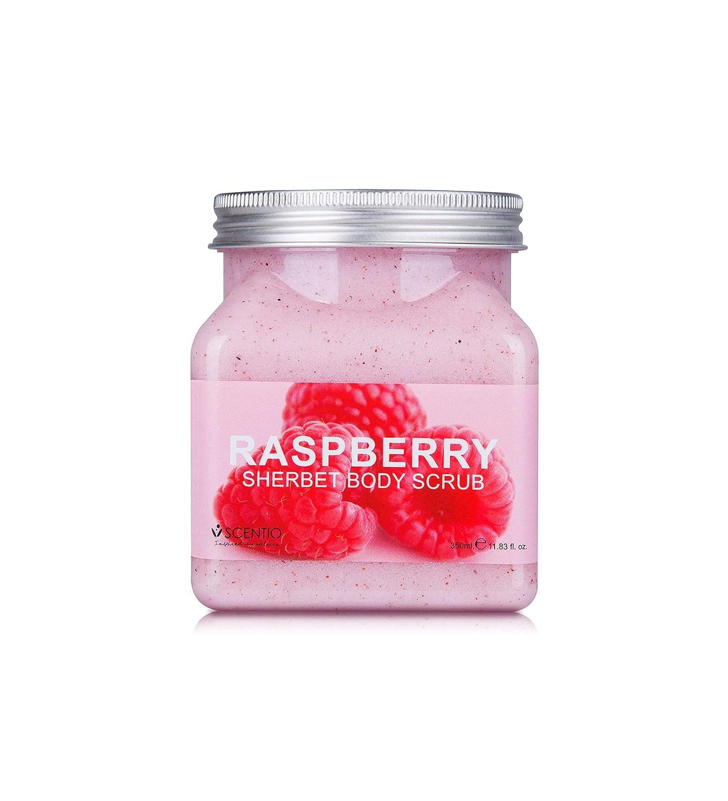 SCENTIO RASPBERRY PORE MINIMIZING SHERBET SCRUB 350 ML. - Buy Online on GoSupps.com