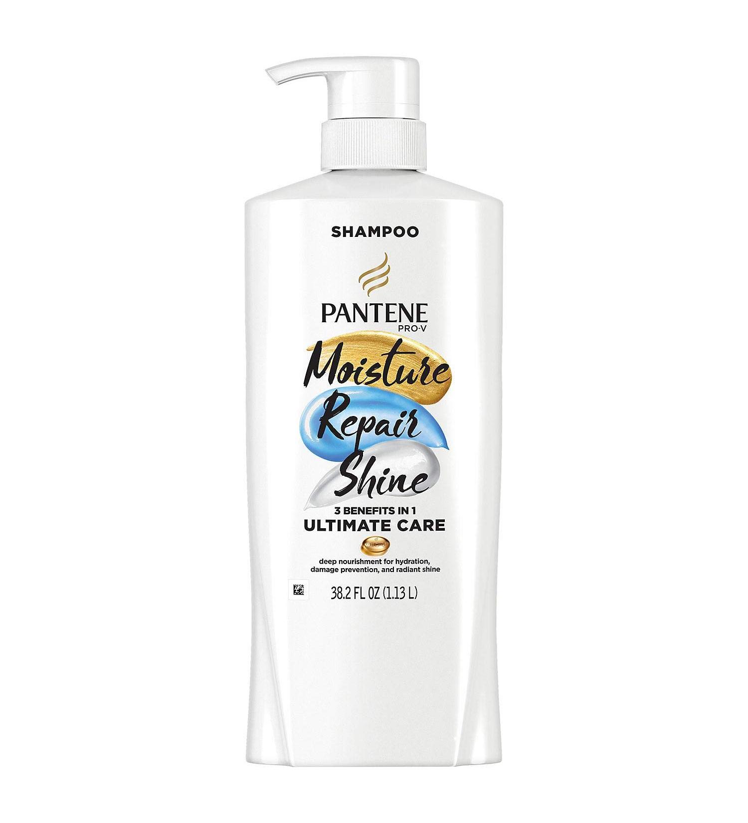 Pantene Pro-V Repair + Shine Shampoo for Damaged Hair - 38.2 fl. oz | Split Ends Treatment | Shop Internationally - Buy Online on GoSupps.com