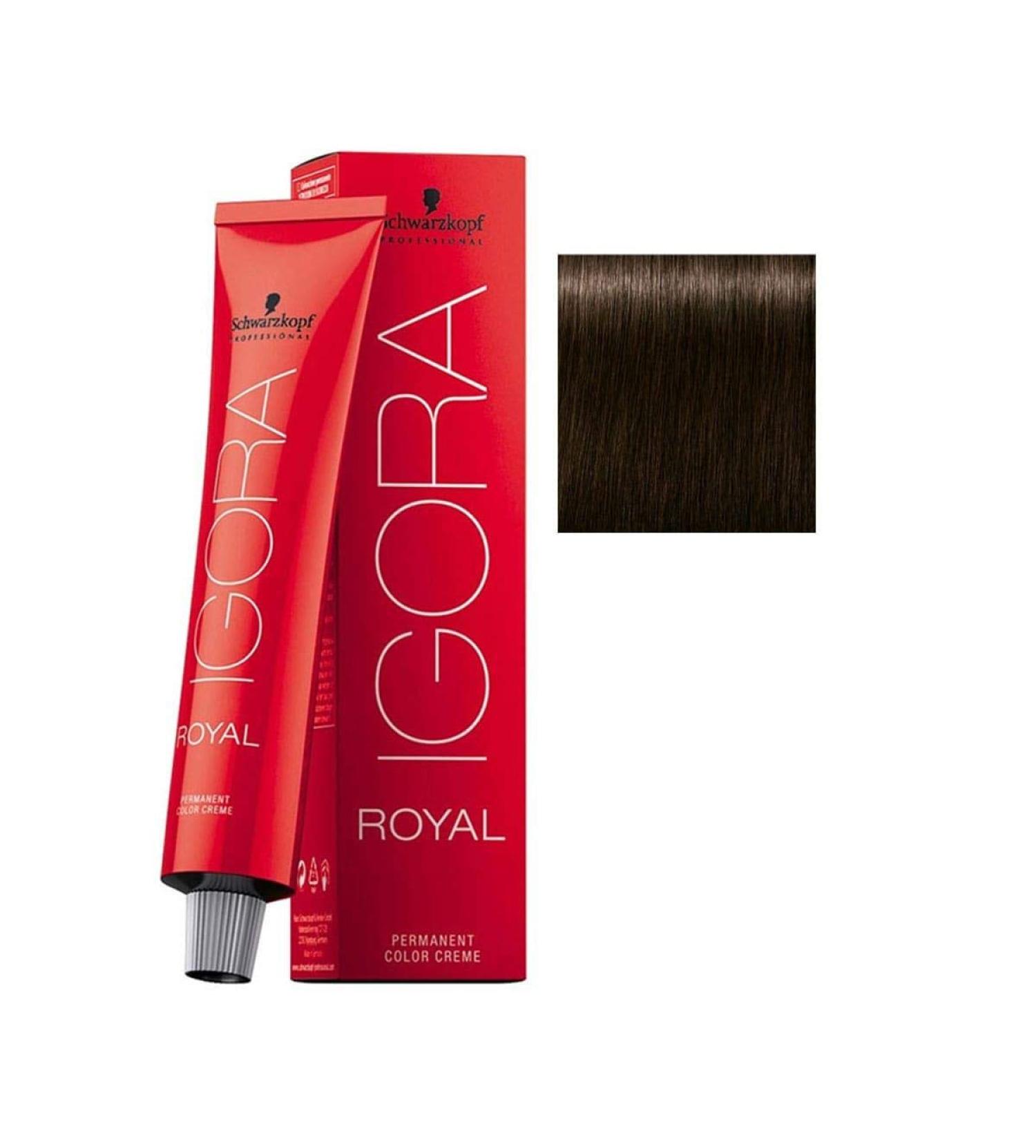 Schwarzkopf Igora Royal Natural 4-0 - Medium Brown Hair Colour/Tint 60ml Tube | Premium International Shipping - Buy Online on GoSupps.com