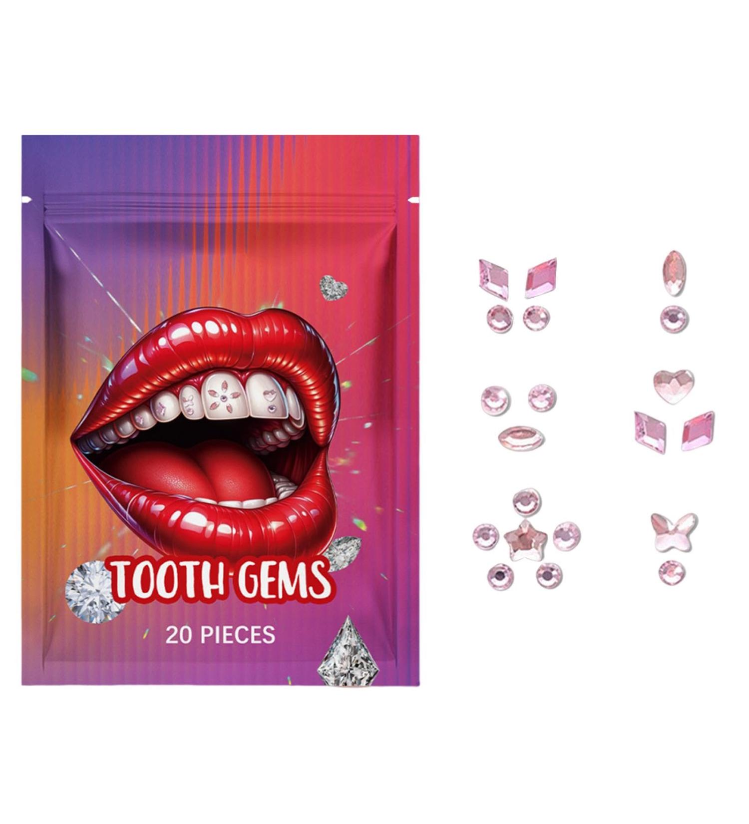 Crystal Stickers for Teeth - Gemstone Rhinestone Stickers for Teeth - Multifunctional Teeth Supplies Decorative Daily Teeth Decor for Shopping Dating - Buy Online on GoSupps.com