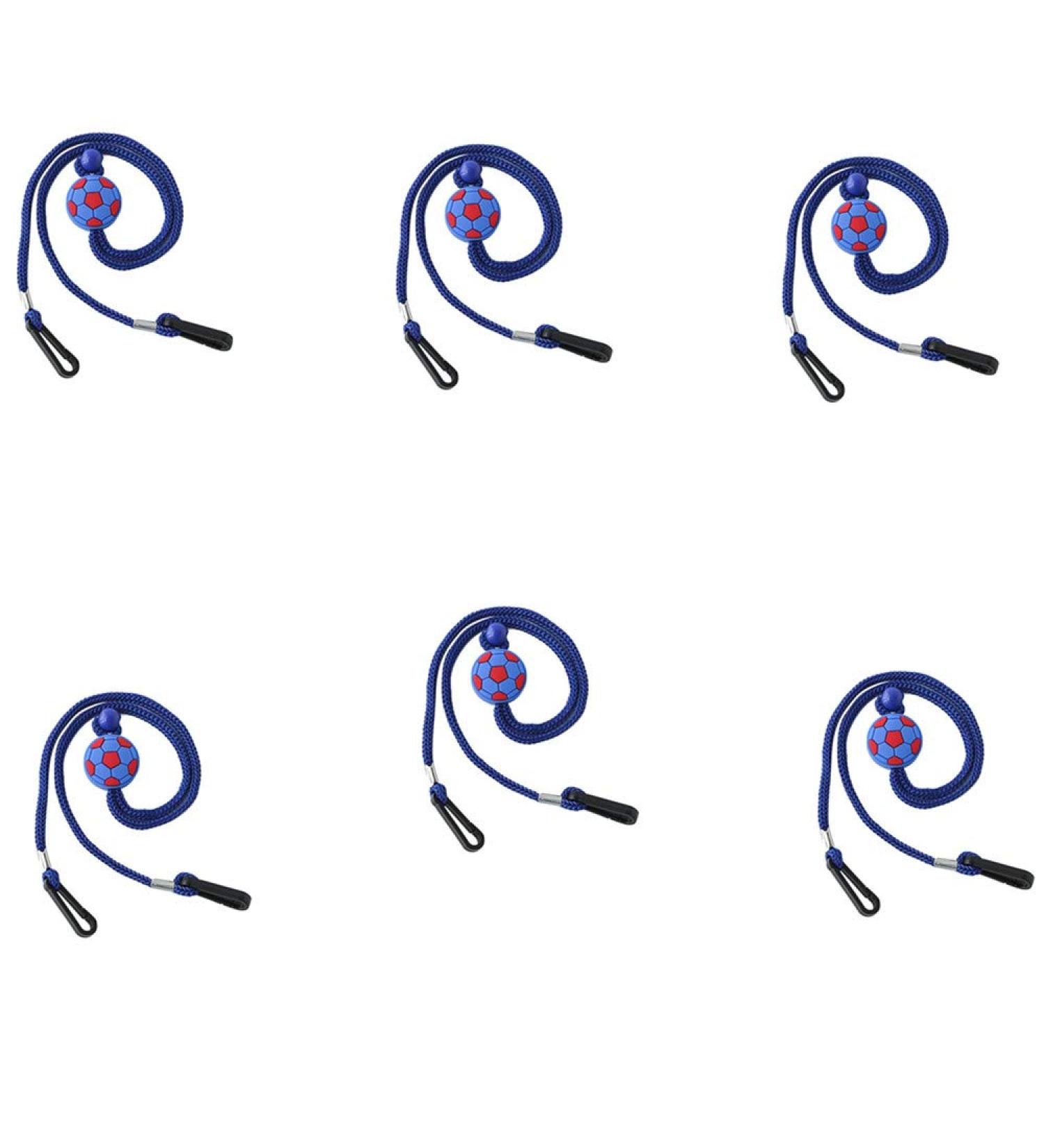 HUIZorbit Adjustable Cartoon Football Mask Lanyard 6PCS Lovely Kids Mask Strap Extender (6PCS-Navy-2) - Buy Online on GoSupps.com