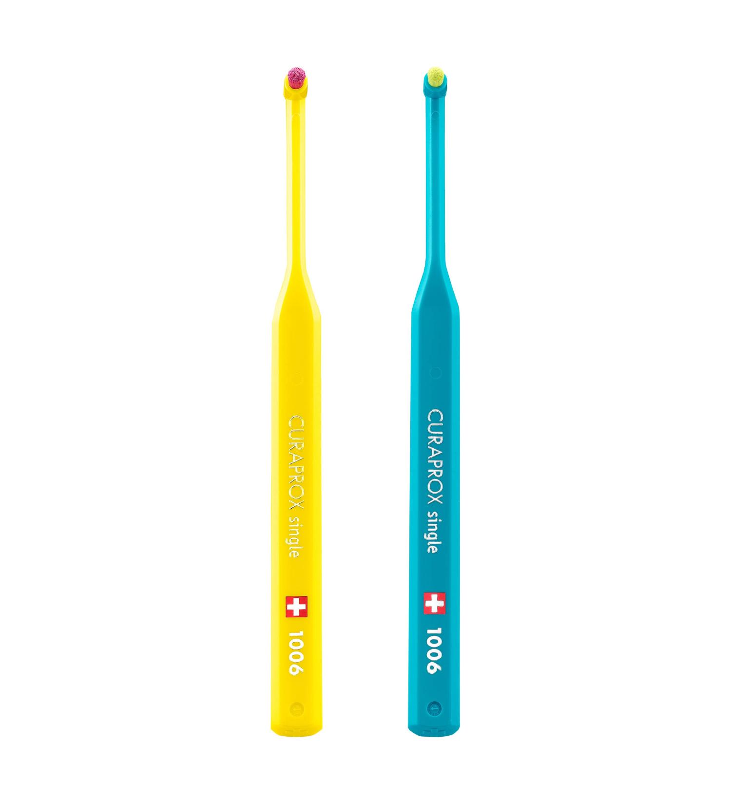 Curaprox CS 1006 Single-Tuft Toothbrush Pack of 2 - Random Color | International Shipping Available - Buy Online on GoSupps.com