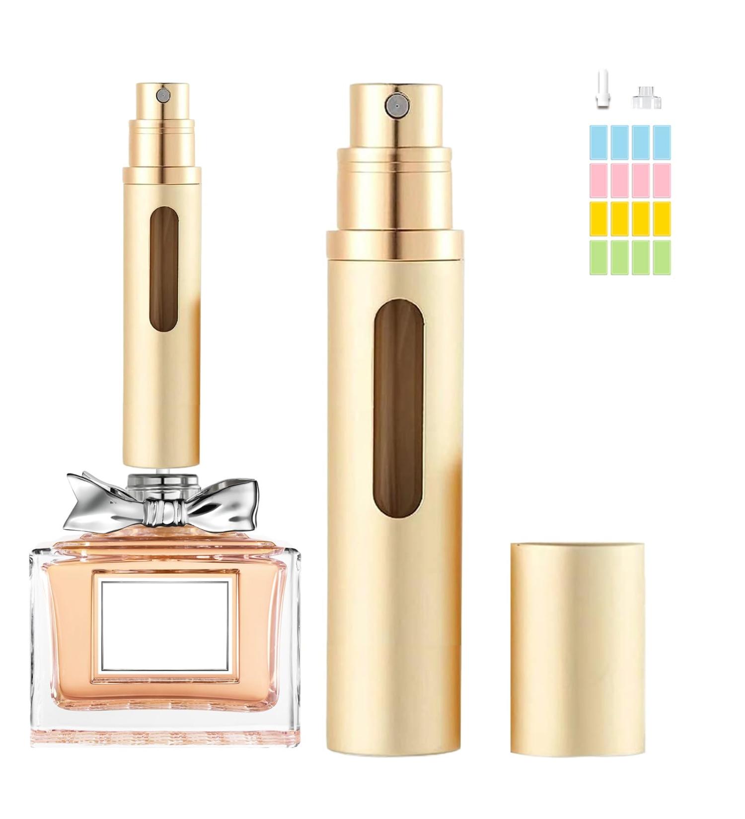 SixTmoon Perfume Atomizer Bottle Portable Mini Refillable Empty Perfume Spray Sprayer Leak Proof TSA Approved Cologne Sprayer for Travel Men Women 8ml (Gold) - Buy Online on GoSupps.com