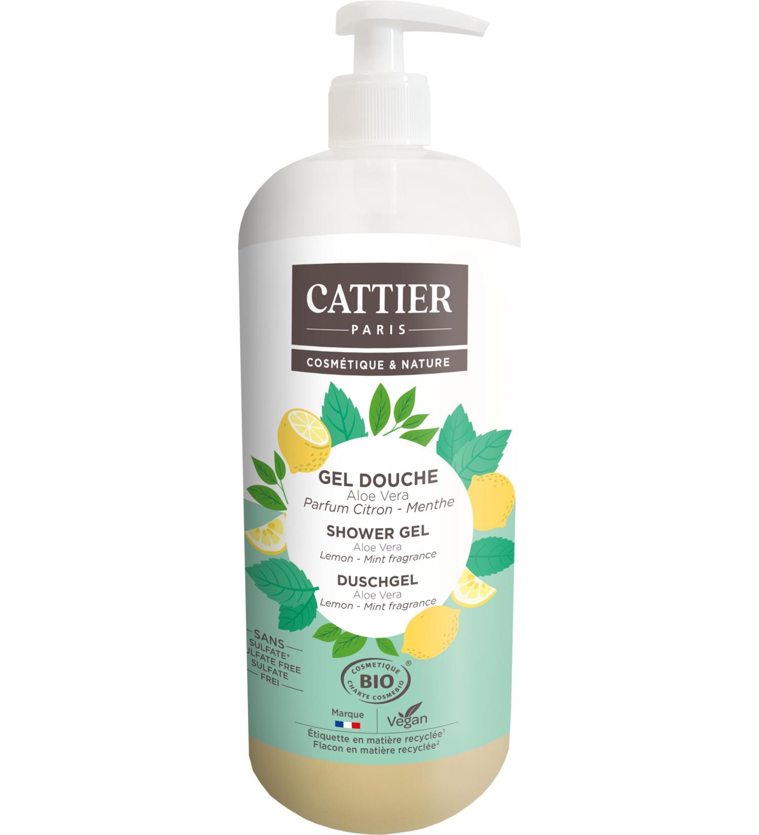 CATTIER PARIS Cattier Sulfate Free Shower Gel Lemon Fragrance 1L Mint