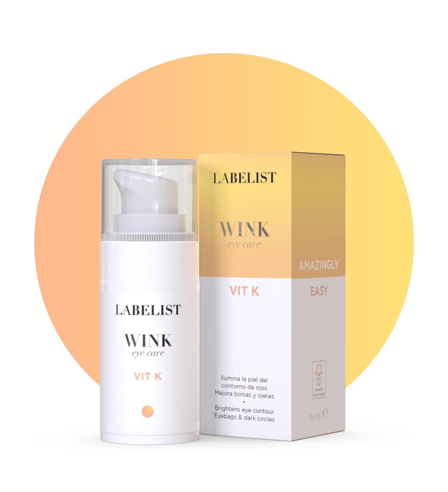 Labelist | Wink Serum Eye Serum | 30 ml | Anti-Wrinkle | Combat Bags & Dark Circles | Caffeine & Peptides | Even Out Skin Tone | Women's Skincare - Buy Online on GoSupps.com
