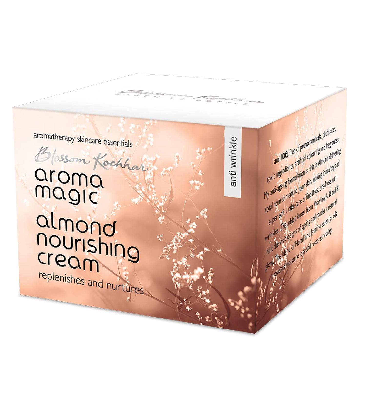 Aroma Magic Almond Nourishing Cream - Anti-Aging Moisturizer | Reduces Fine Lines & Wrinkles | Restores Vitality - 1.76 Oz/50g - Buy Online on GoSupps.com