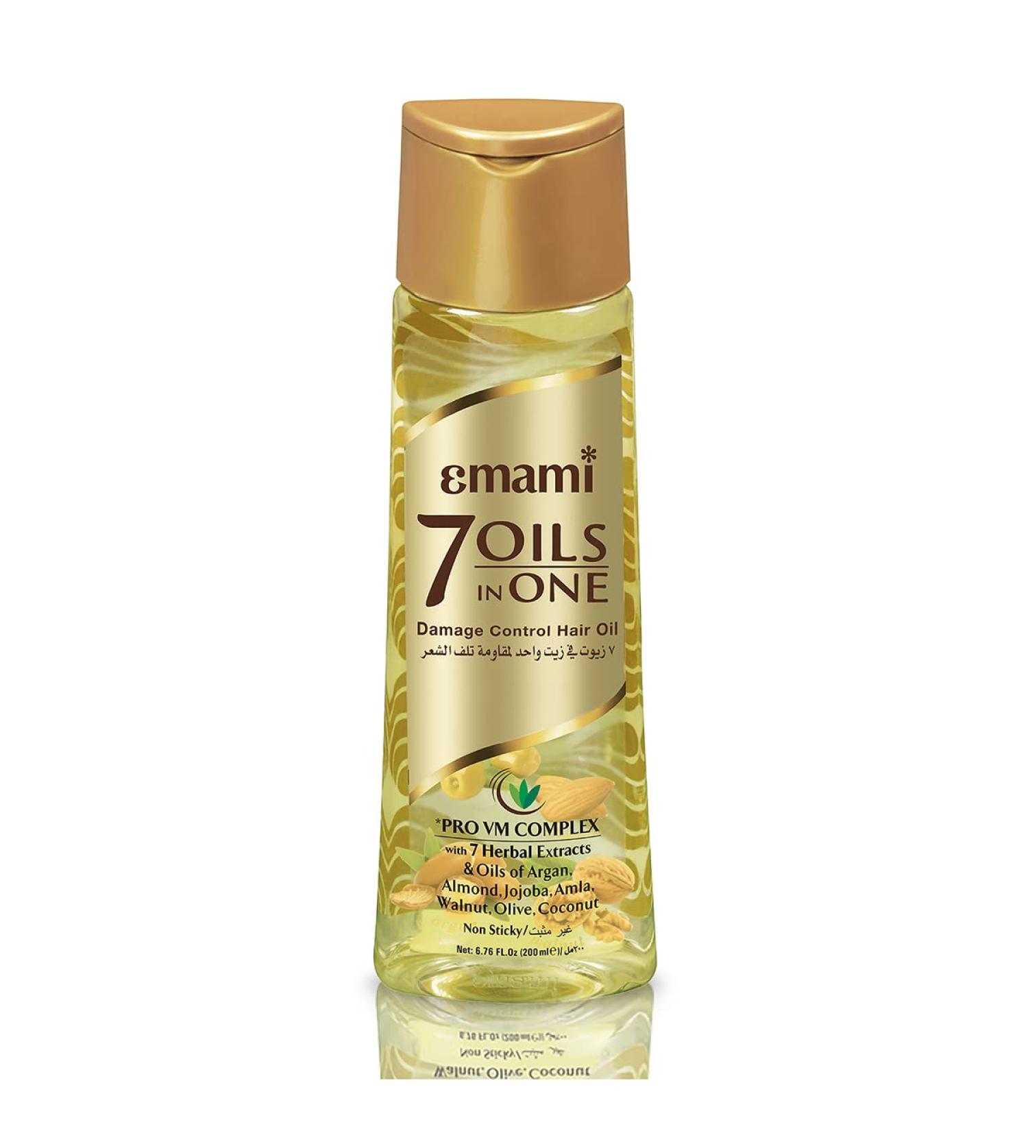 Emami 7 Oils in One Non-Sticky Hair Oil - 200ml | Nourishing Hair Care for All Hair Types | Buy Internationally - Buy Online on GoSupps.com