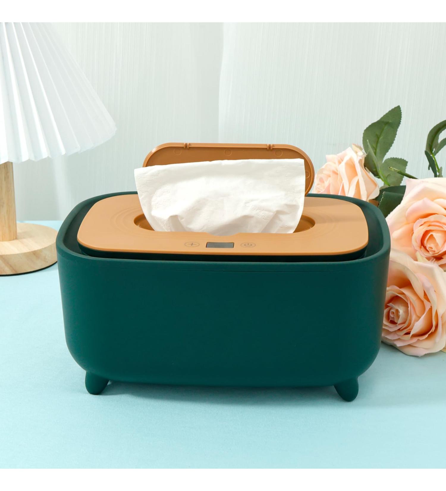 Wipe Warmer Large Capacity Baby Wipe Warmer Intelligent Adjustable Temperature Infant Wipes Heater Top Heating Bottom Moisturizing Wipe Warmer for Babies Infants CA Green - Buy Online on GoSupps.com