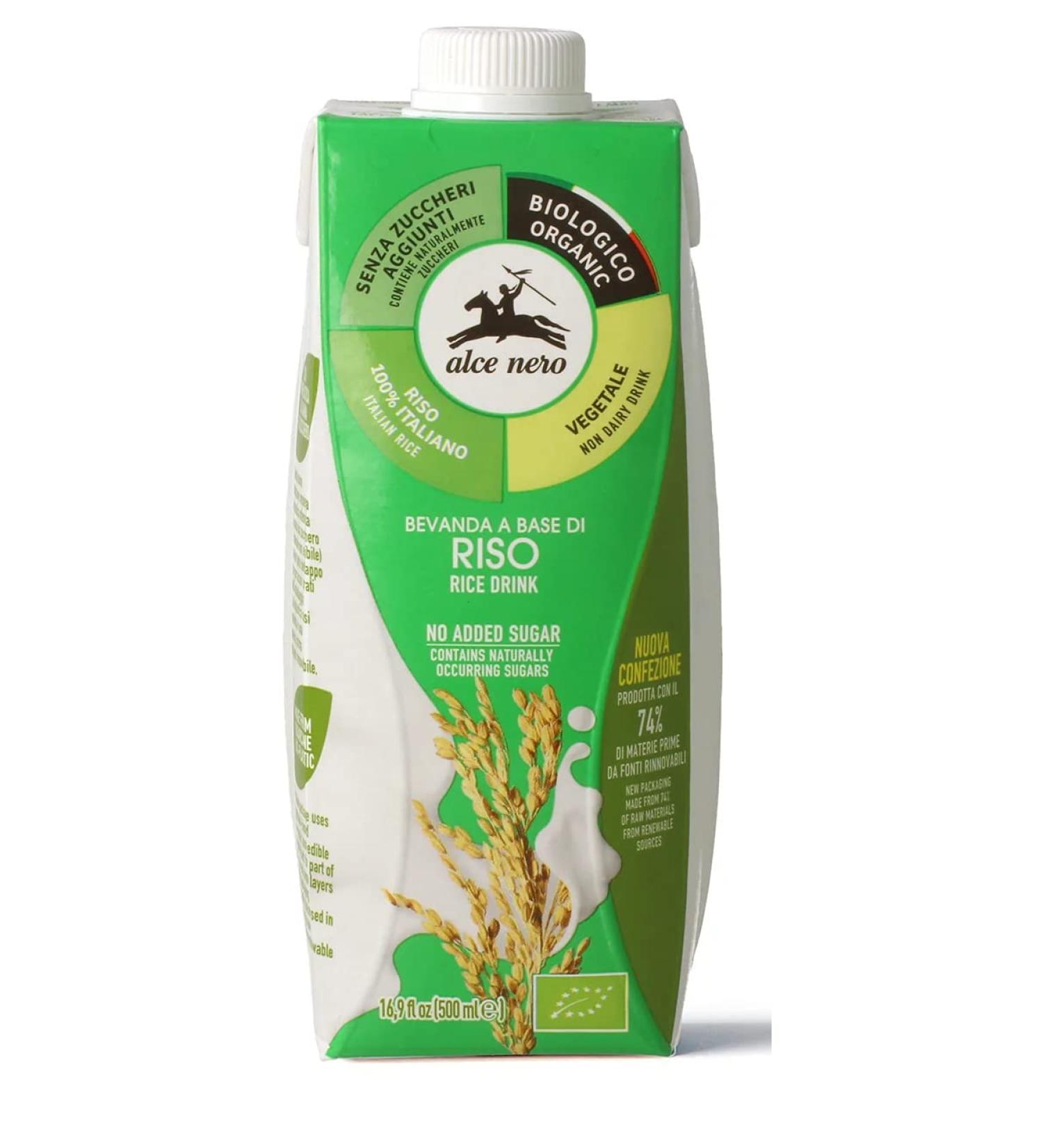 Italian Gourmet ER Alce Nero Bevanda Biologica Vegetale a Base di Riso Ricebased BioVegetable Drink 500ml Refreshing NonAlcoholic Drink - Buy Online on GoSupps.com