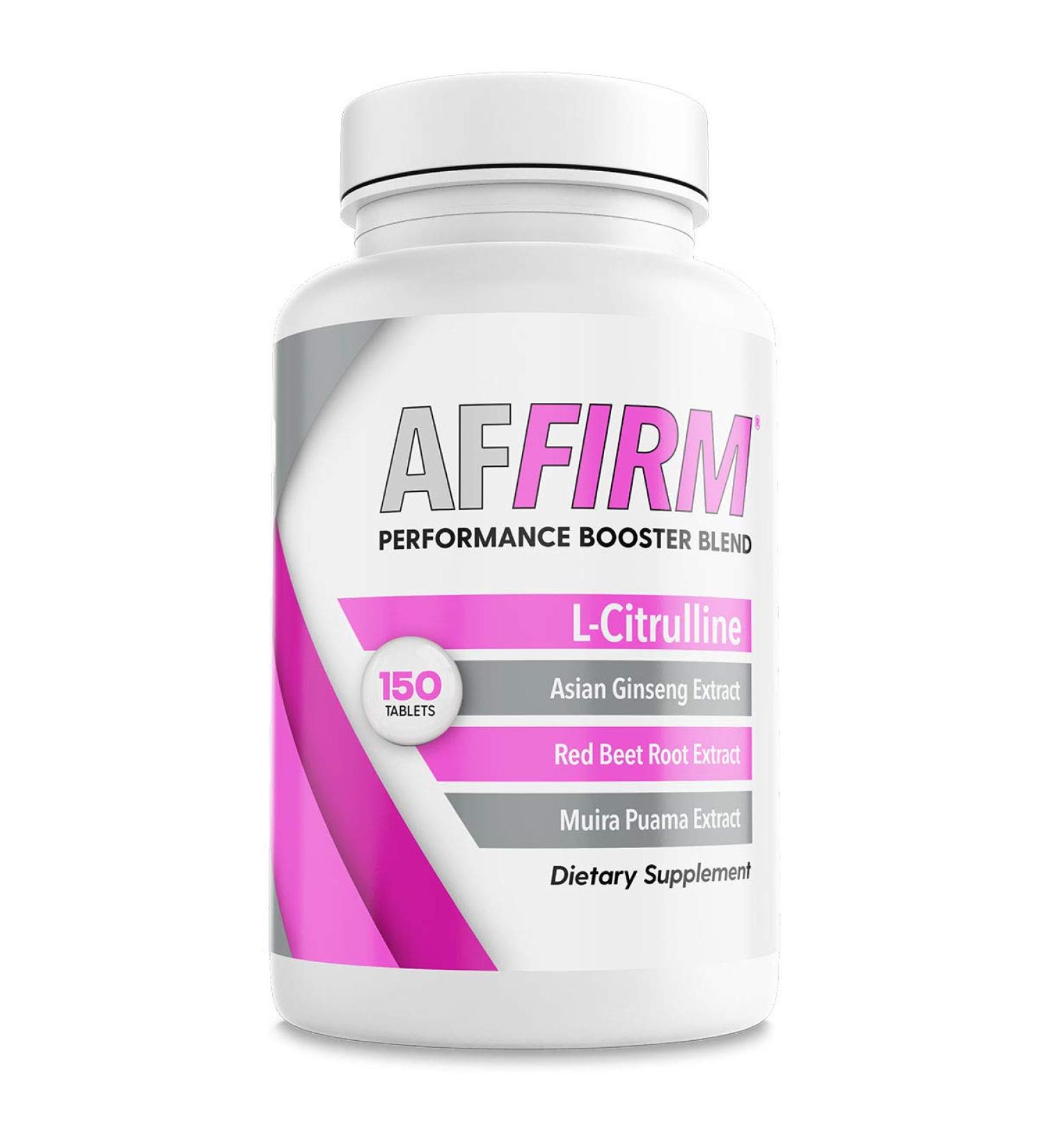 AFFIRM Nitric Oxide Booster for Women Dietary Supplement 750mg 150 Tablets (75 Day Supply) | Improves Blood Circulation | Created by Dr. Judson Brandeis