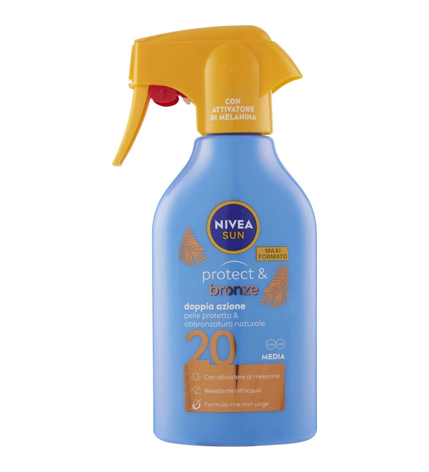 NIVEA SUN Maxi Sun Cream Spray Protect & Bronze spf 20 - 270 ml - Buy Online on GoSupps.com