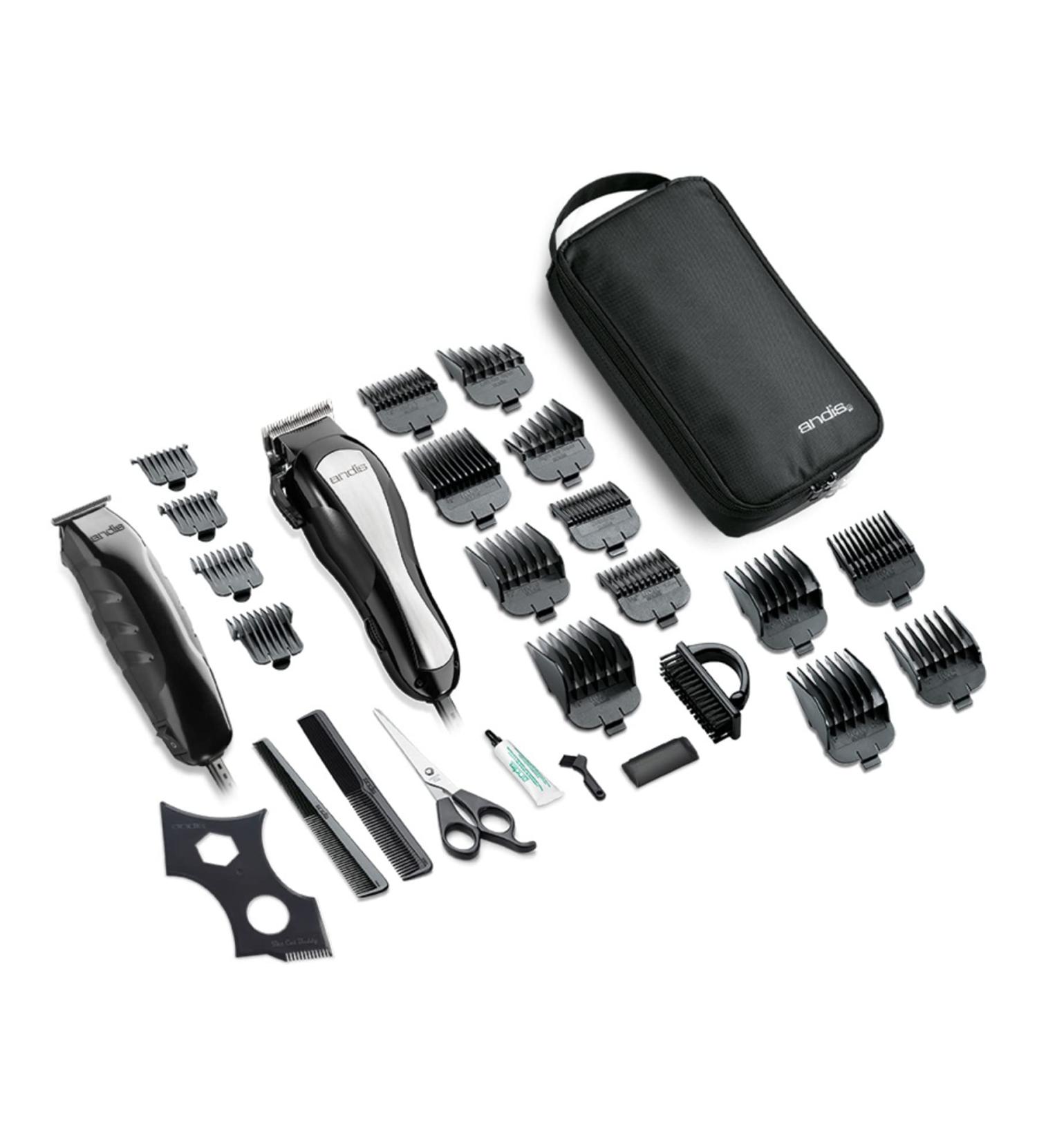 Andis 68135 Headstyler/Headliner Combo 27-Piece Haircutting Clipper and Trimmer Kit with Bonus Cut Buddy - Black - Buy Online on GoSupps.com