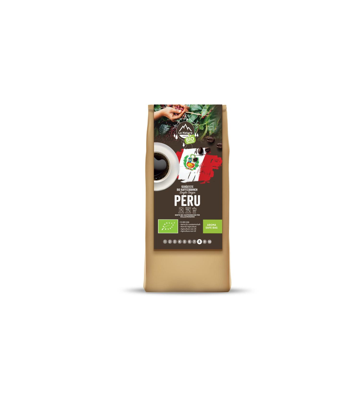 Organic coffee beans from Peru - 1000g La Natura Lifestyle - Buy Online on GoSupps.com