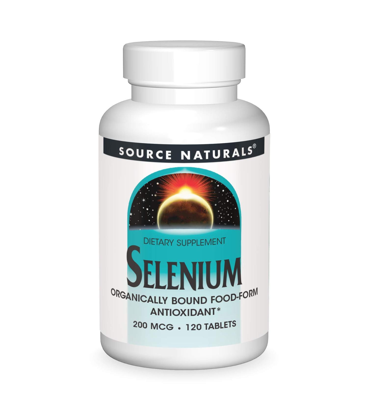 Source Naturals Selenium 200 mcg - 120 Tablets for Antioxidant Support - Buy Online on GoSupps.com