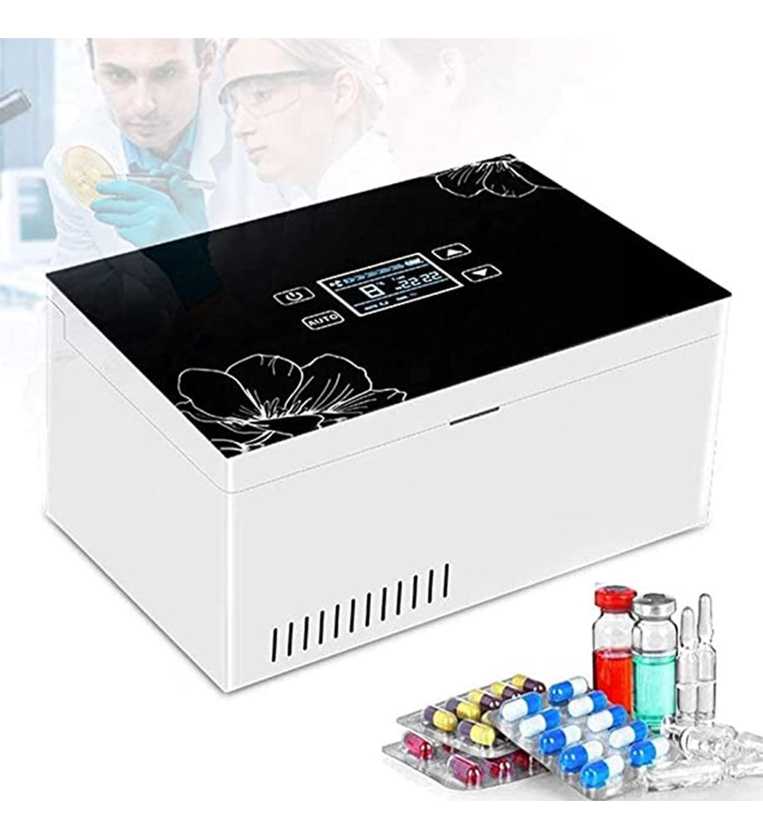 Insulin Cooler Refrigerated Box Portable Home Medicine Refrigerator Electric Cold Storage Box 2-8 LCD Display for Keeping Diabetes Drug Cooler Battery*3 - Buy Online on GoSupps.com