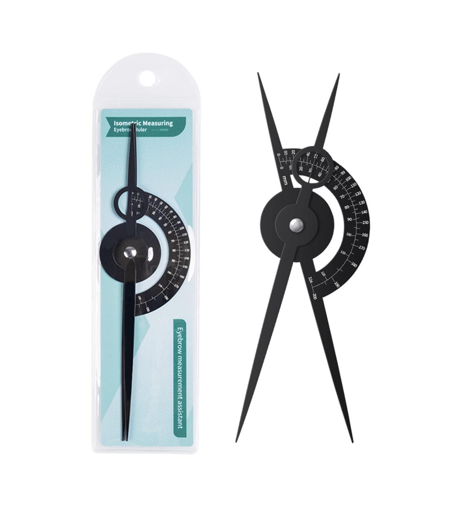 Golden Ratio Eyebrow Caliper Stencil Ruler for Makeup and Tattoo - Black - Buy Online on GoSupps.com