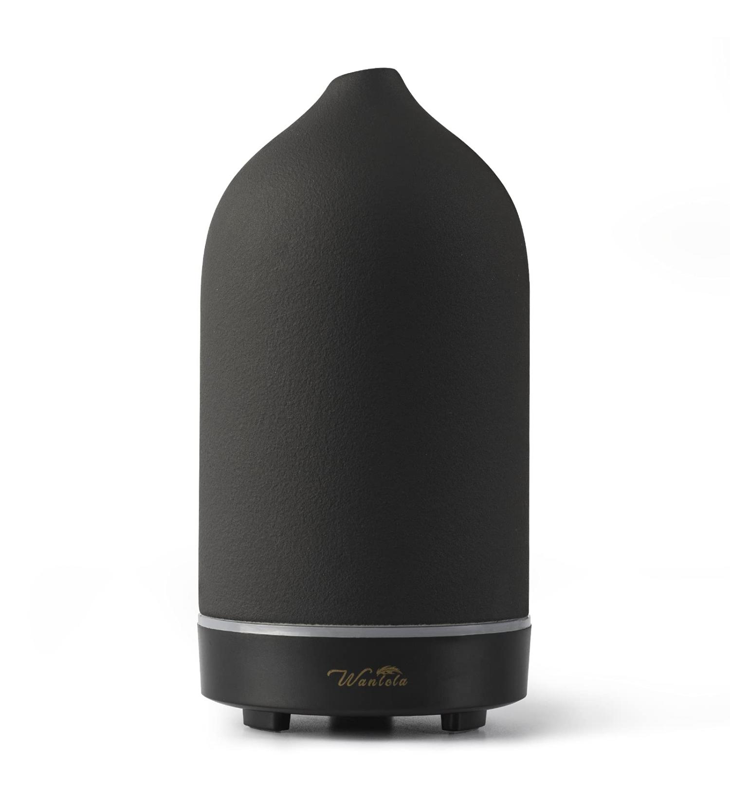 Wanlola 120ml Ceramic Essential Oil Diffuser for Aromatherapy - Waterless Auto-Off Function - Ideal for Home, Office, and Room - Black - Buy Online on GoSupps.com