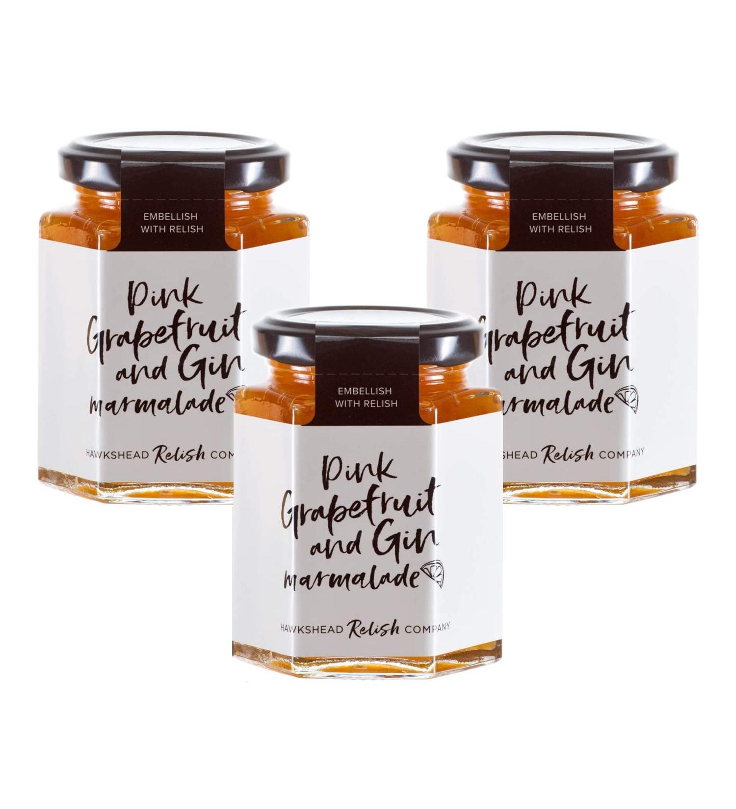 Hawkshead Relish Company Pink Grapefruit & Gin Marmalade 225g - Pack of 3