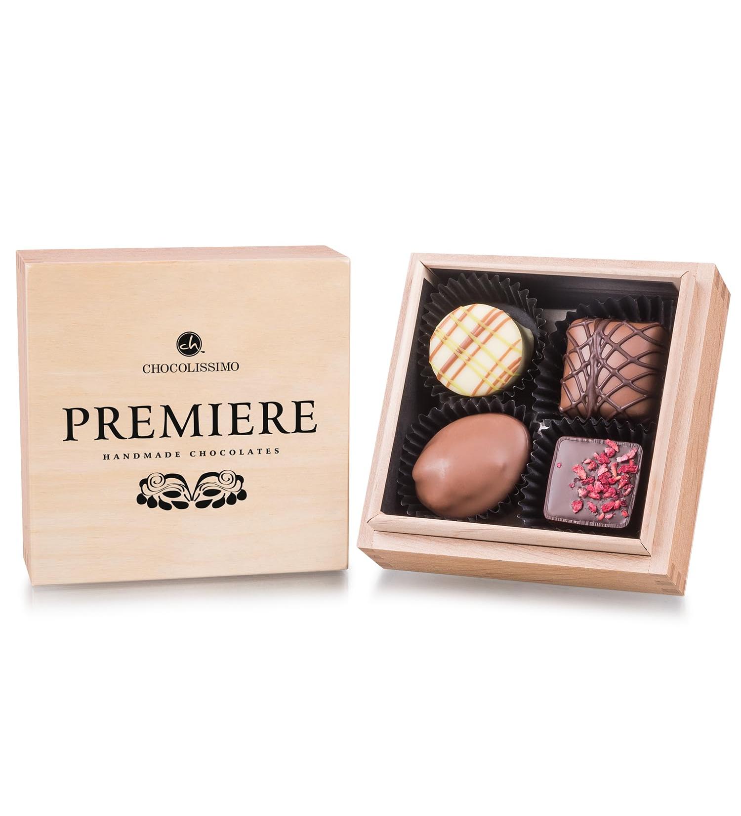  CHOCOLISSIMO LightQuadro Chocolate Box | 4 Chocolates | Assorted Colours to Gift | Premium | Men | Women | Christmas | Birthday | Easter | Grandad | Grandma | 50g - Buy Online on GoSupps.com