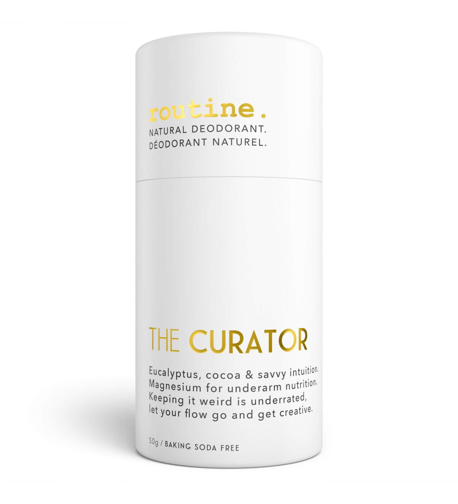 ROUTINE Natural Deodorant Stick for Women & Men 50g | Antiperspirant Deodorant for Sensitive Skin | Underarm Eucalyptus scented Deodorant | Aluminum and Backing Soda Free - The Curator - Buy Online on GoSupps.com