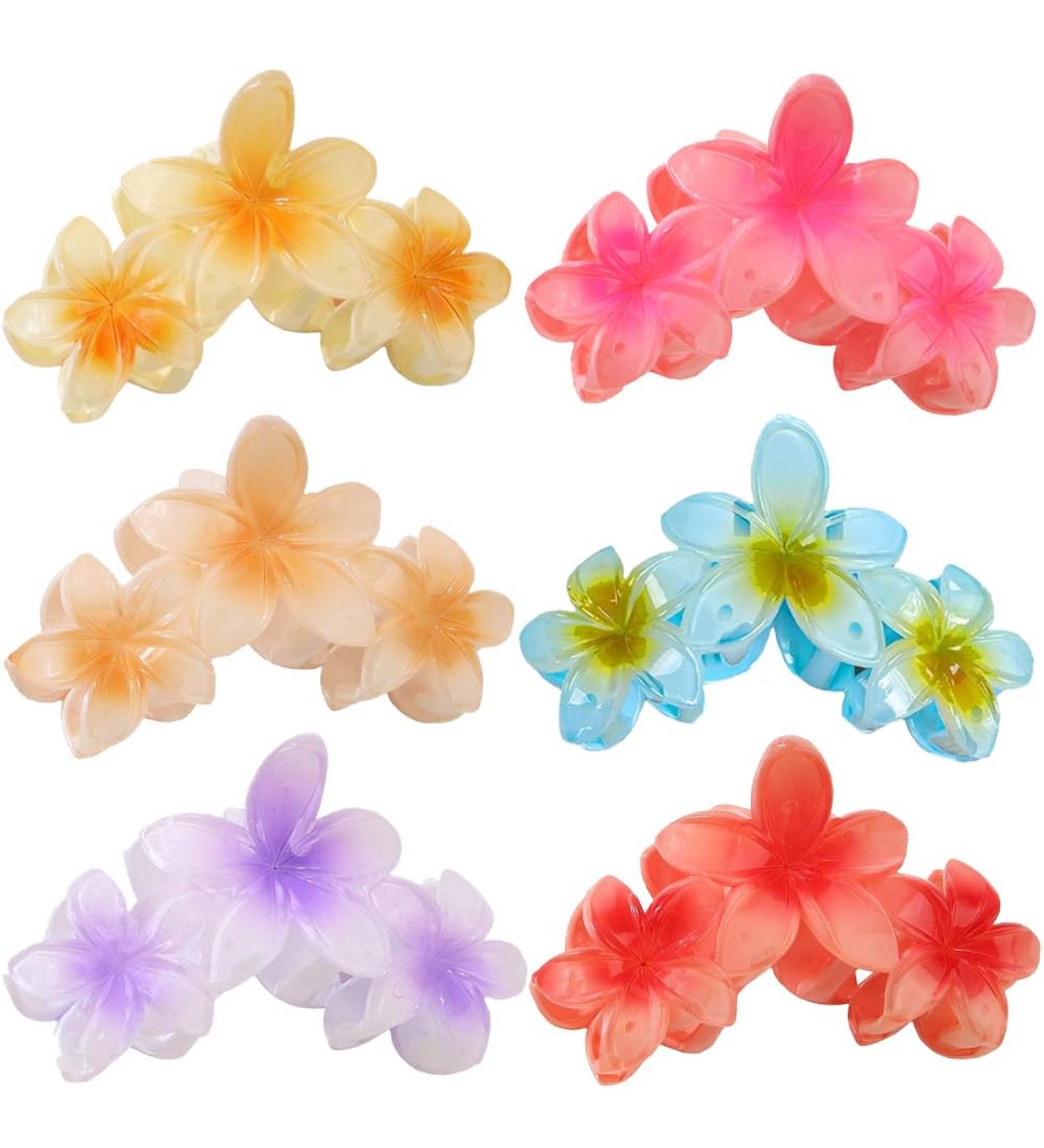 Flower Hair Barrettes Non-slip Flower Hair Clips 6 Large Flower Hair Clips For Women Are Girls Gifts For Women - Buy Online on GoSupps.com