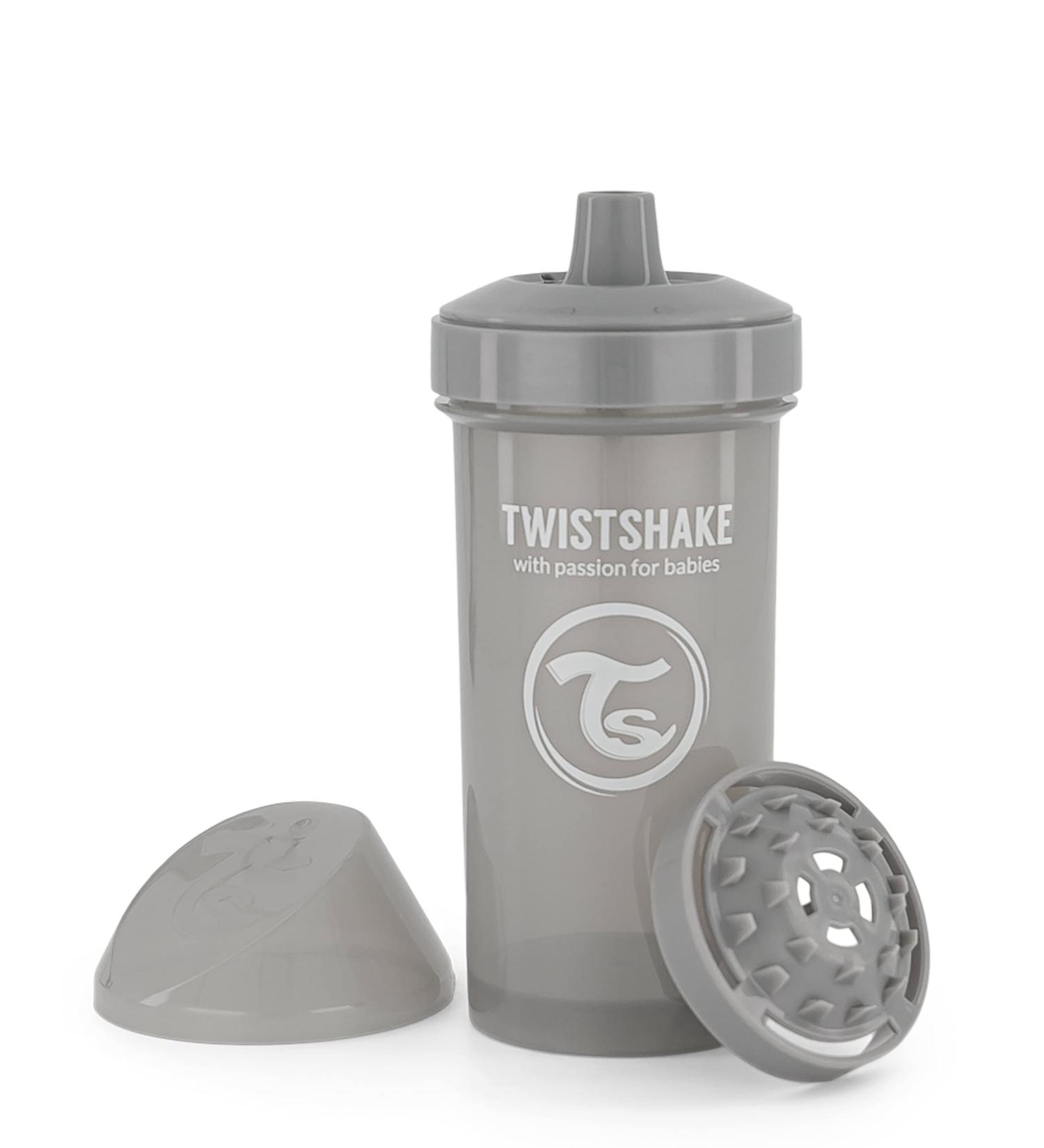 TWISTSHAKE 360ml Kid Cup - Pastel Grey | BPA-Free | 12+m - Buy Online on GoSupps.com