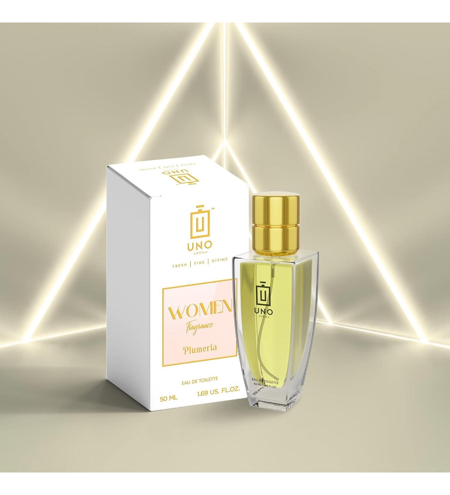 UNO. AROMA Plumeria EDT Women Fragrance Perfume With Long Lasting Soothing Scent Pack Of 1 Eau de Toilette - 50 ml (For Women) - Buy Online on GoSupps.com