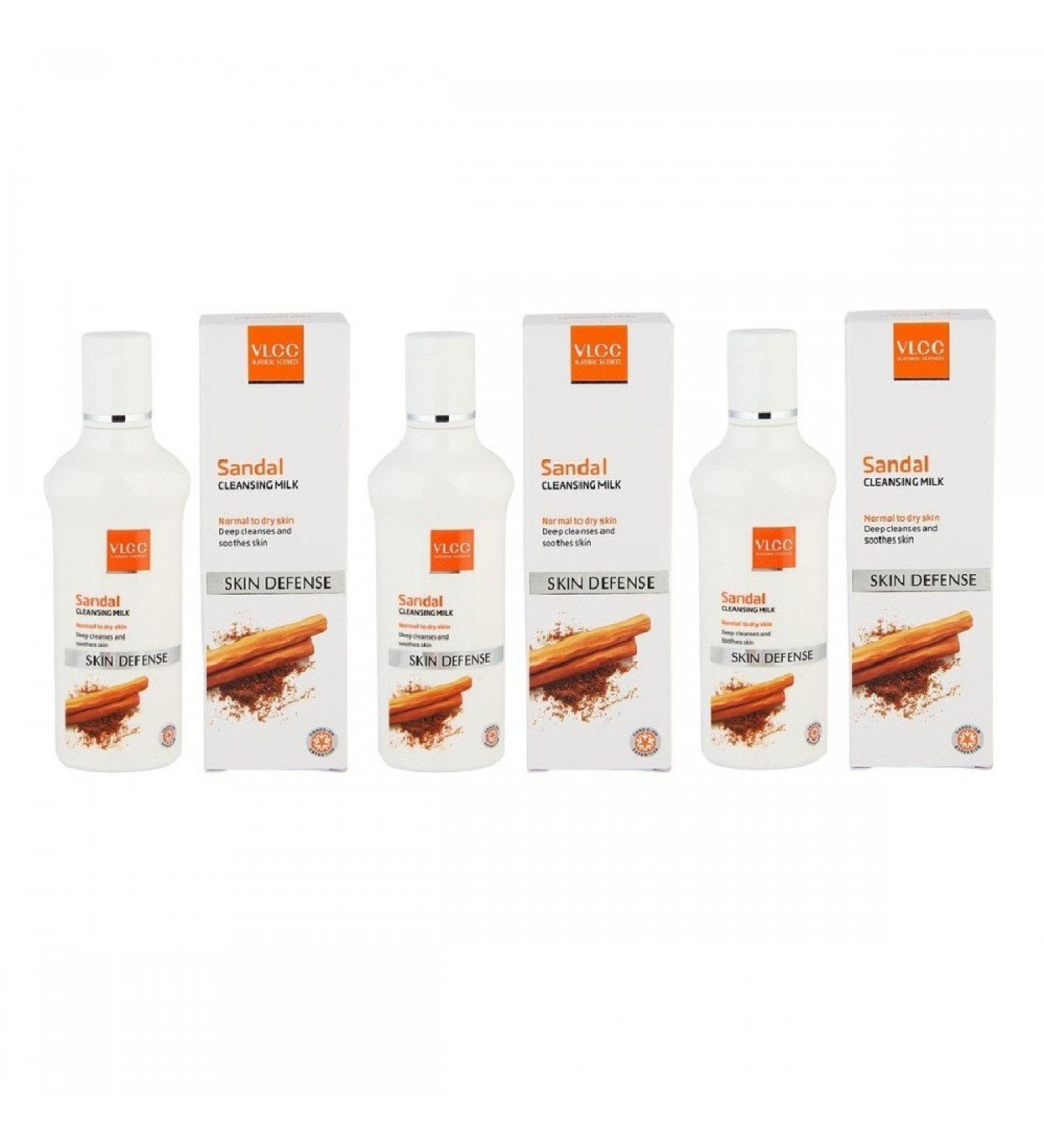 VLCC Natural Sciences Sandal Cleansing Milk 100ml (Pack of 3)