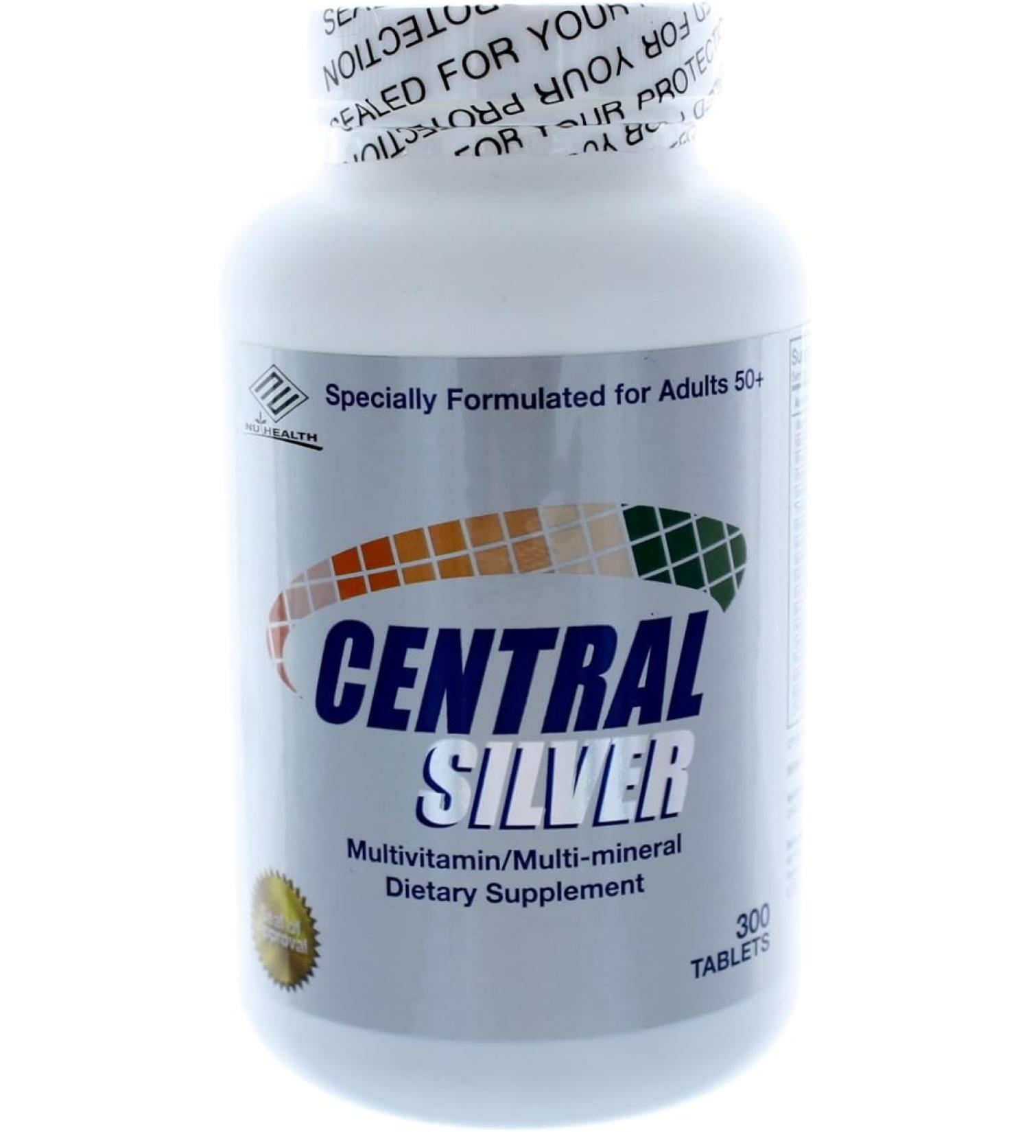 Central Silver Multivitamin Multimineral Supplement - 300 Tablets - Buy Online on GoSupps.com