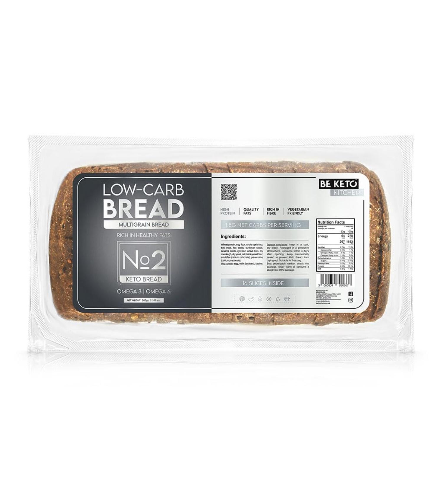  Be Keto Keto Multigrain Bread 360g - Buy Online on GoSupps.com