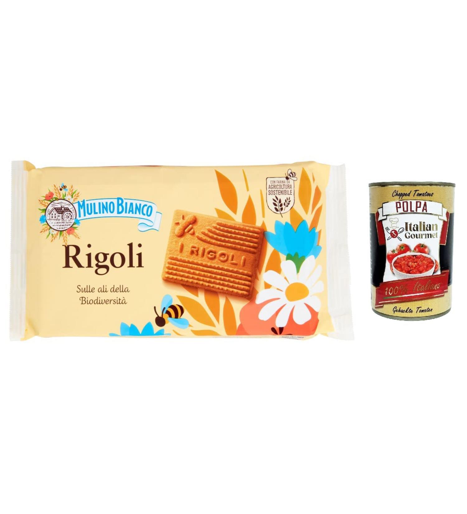  Italian Gourmet E.R. Mulino Bianco Rigoli Set of 3 cookies sanded with 100% Italian honey 400 g + Gourmet Italian Pulp 400 g - Buy Online on GoSupps.com