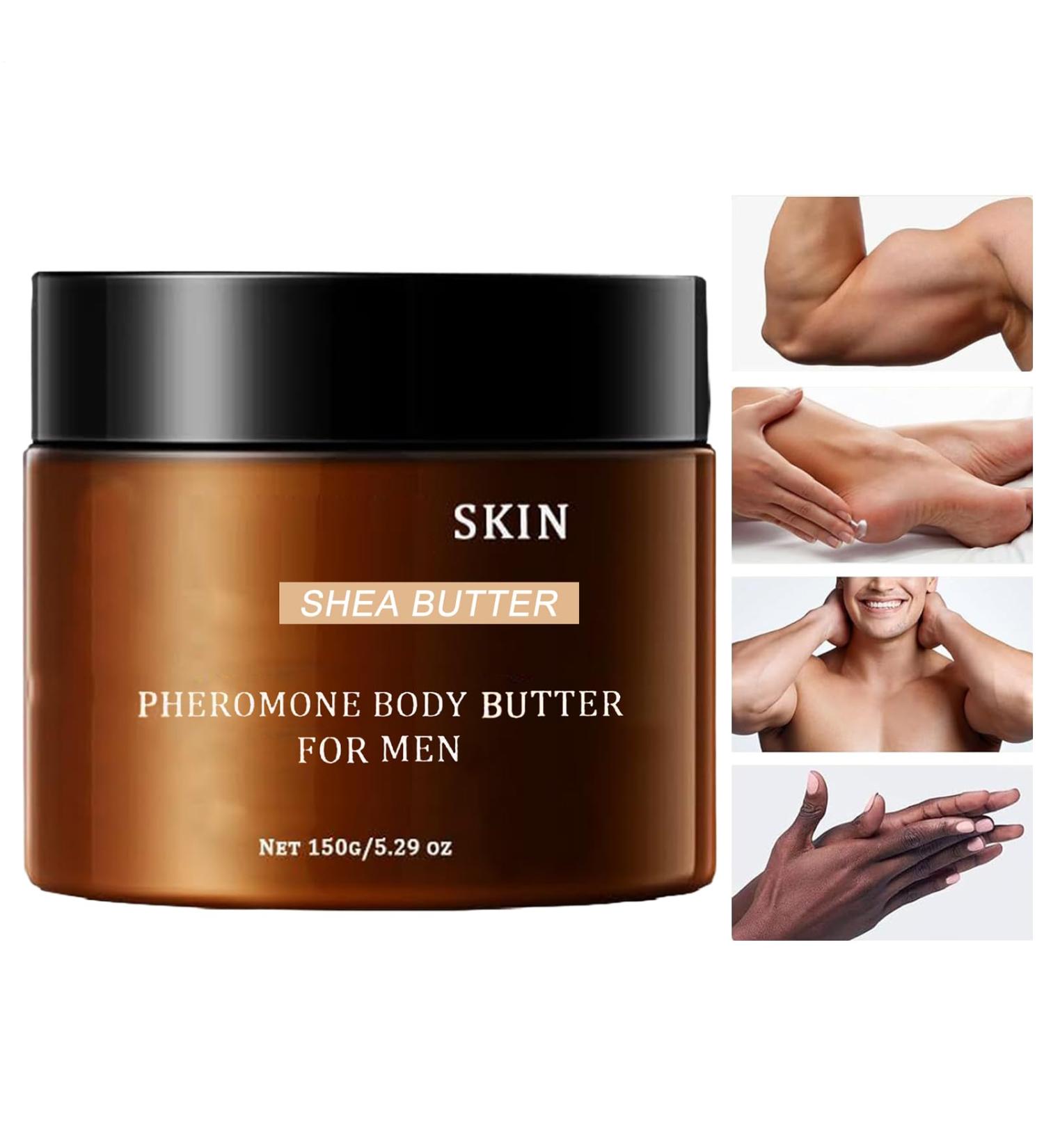 Scented Body Butter for Men - 150g Moisturizing Body Care Cream | Natural Nourishing Lotion for Men | Professionals Travelers Fathers Husbands Boyfriends Morning Routine - Buy Online on GoSupps.com