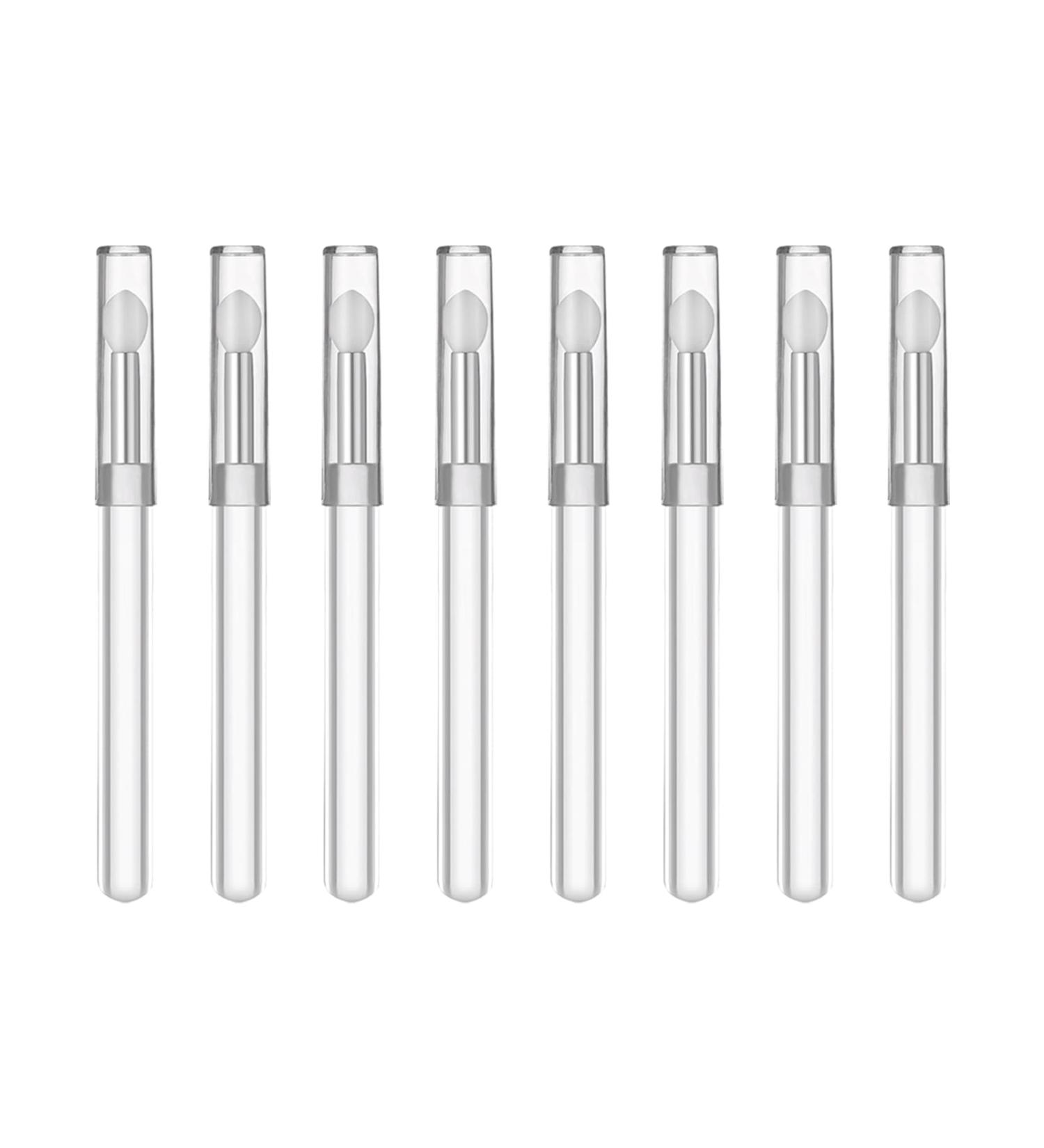 Buy 8 Pcs Silicone Lip Brushes - Reusable Eyeshadow & Lip Gloss Applicators | International Shipping Available - Buy Online on GoSupps.com