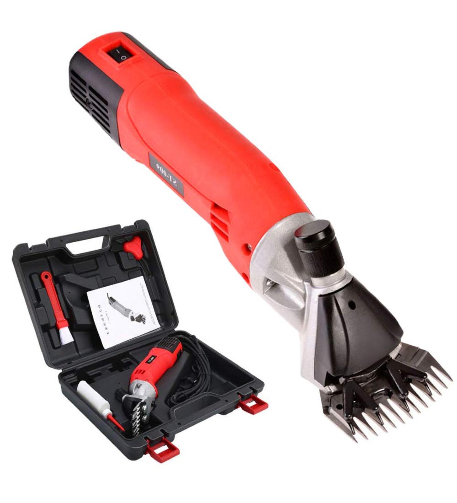 Electric Sheep Shears Clippers Set 500W 6 Speed 13 Teeth For Farm Goats Alpaca Llamas Angora Rabbits Dirty Cattle Camels Dagging Sheep Horse Pet Clipper Cutter Red 110V US US 110v - Buy Online on GoSupps.com
