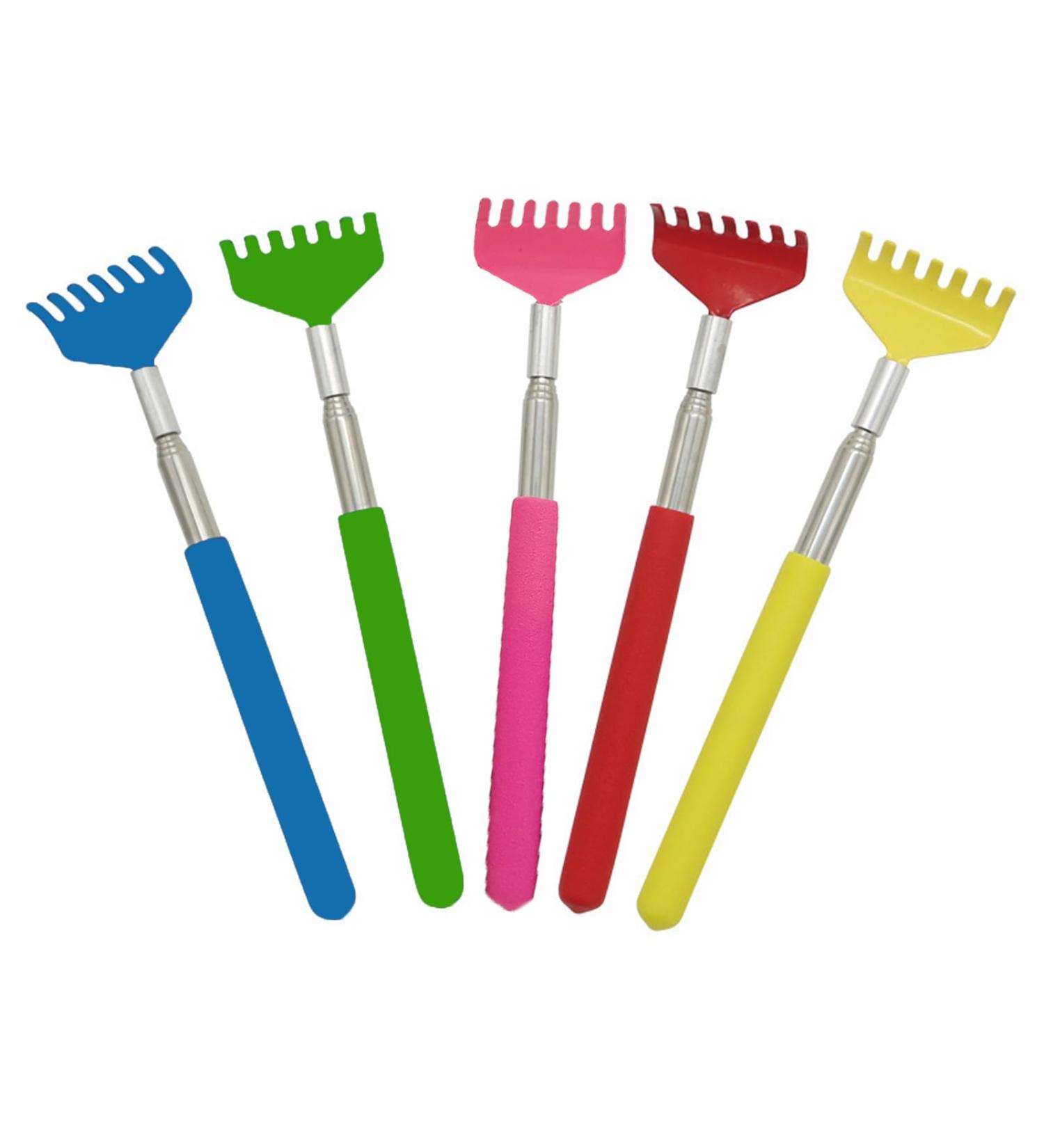 5-Piece Portable Telescopic Back Scratchers - Manual Metal Scratches for Head Back & Leg - Soft Rubber Tips for Ultimate Relaxation - Buy Online on GoSupps.com