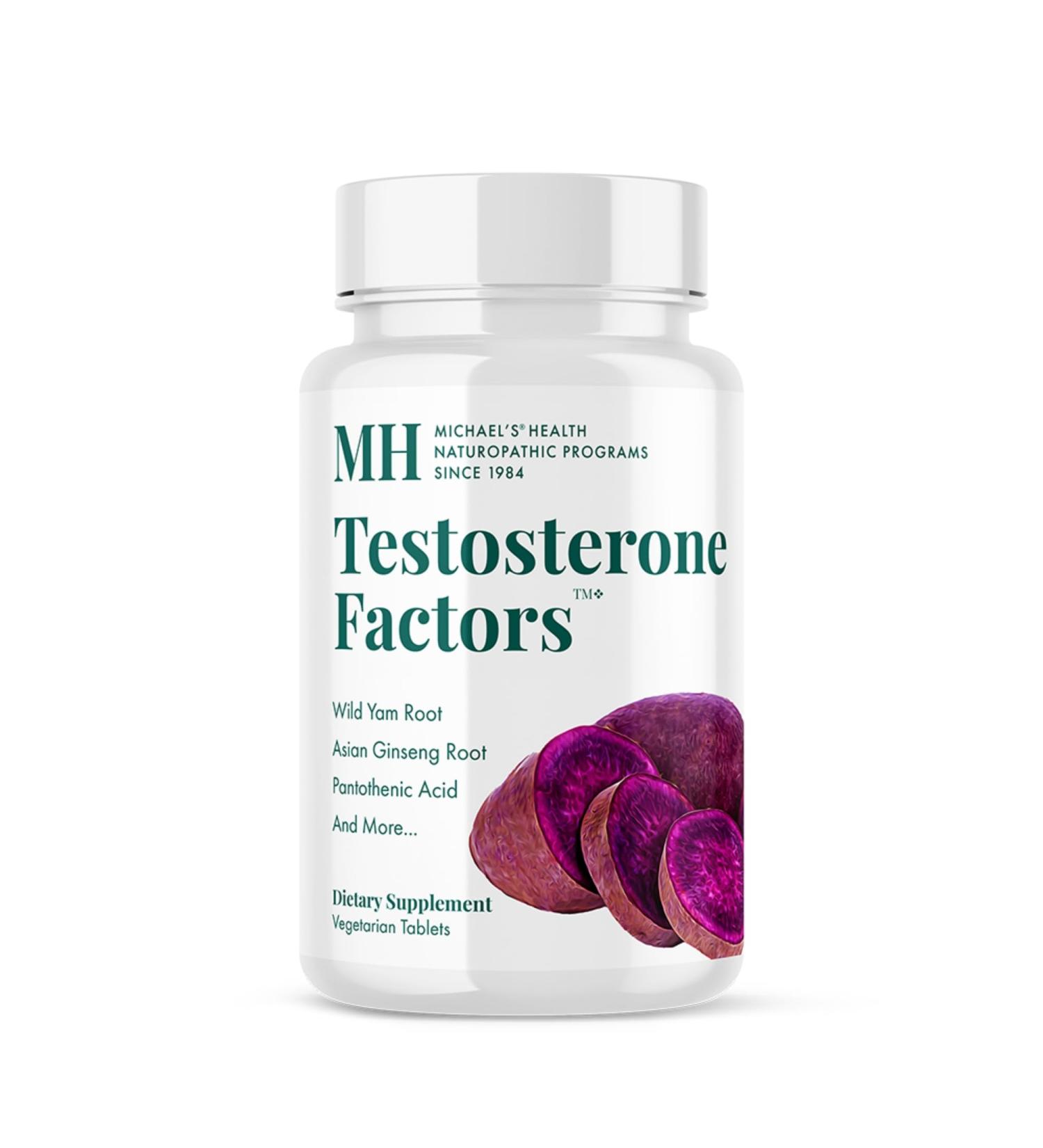 MICHAEL S Health Naturopathic Testosterone Factors - 120 Vegetarian Tablets | Support Testosterone Production | Kosher | 60 Servings - Buy Internationally - Buy Online on GoSupps.com