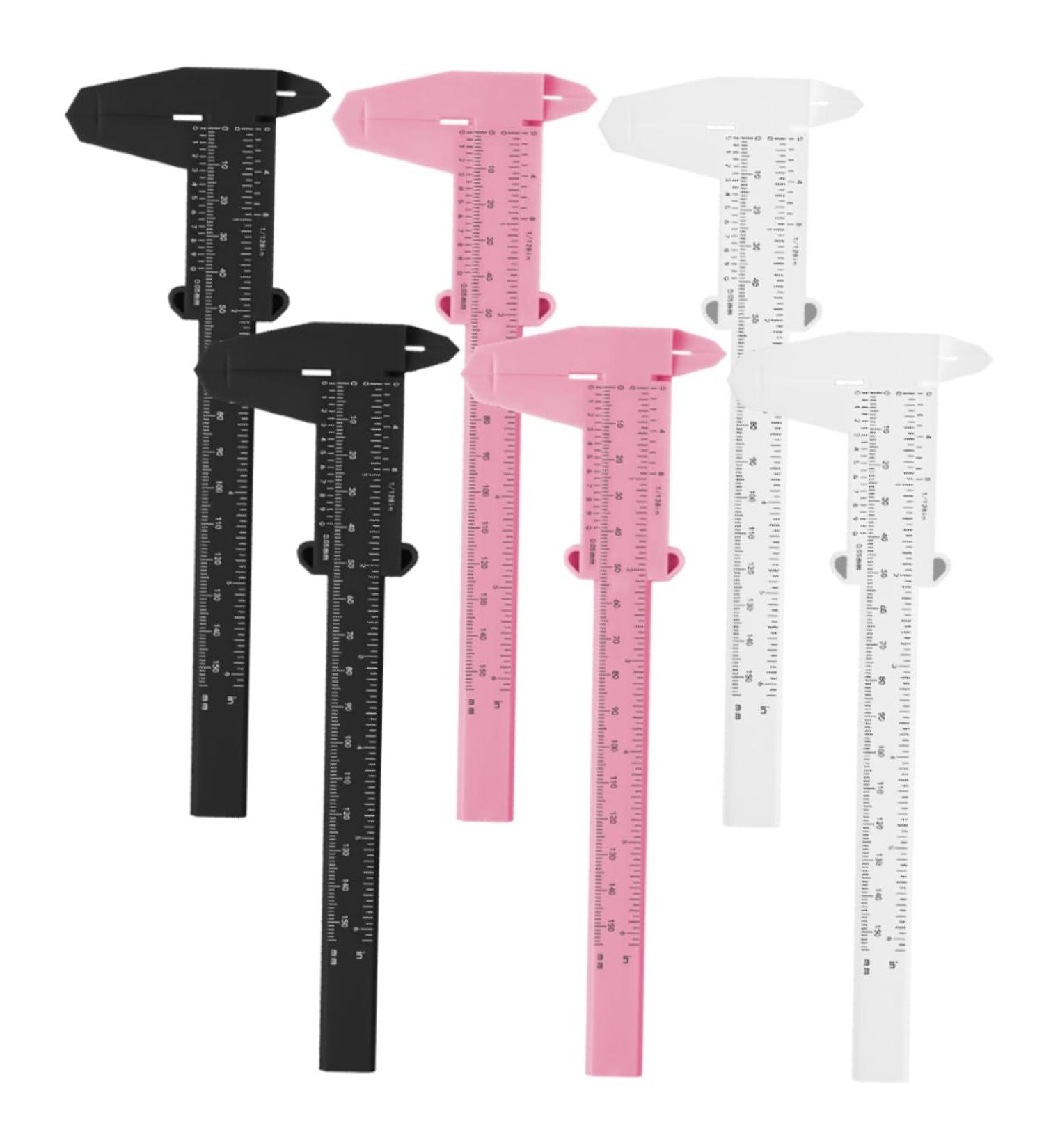 Beavorty 24 pcs Mapping Mini Eyebrows Brow Plastic Measuring Ruler Digital Microblading Stencils Tools 1 count (Pack of 1) Assorted Colorx4pcs - Buy Online on GoSupps.com