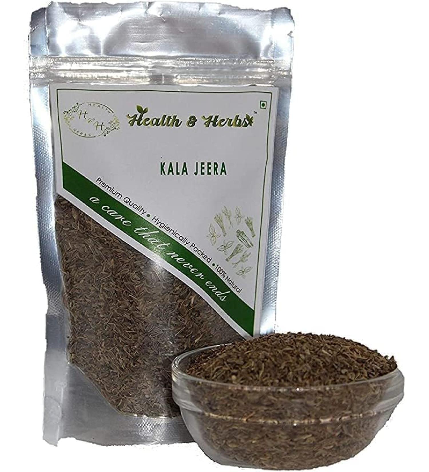 REVA Health & Herbs Kala Jeera Shahi Jeera Jeera Kala Asli Green Cumin 100g