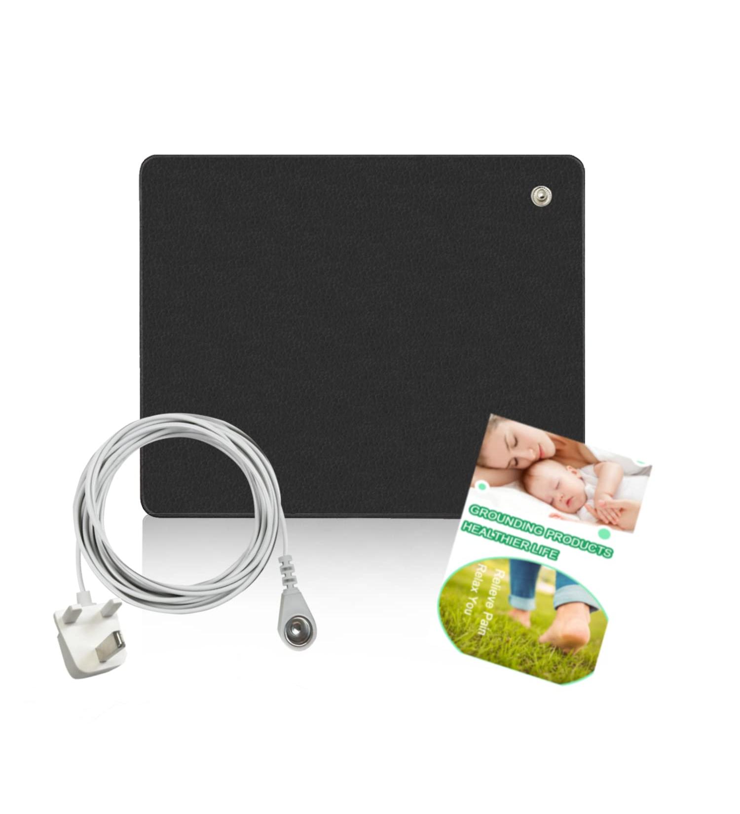 LEOANITTY Grounding Mouse Pad with UK Cord 9.8 * 11.8 inch Earthing Mat Kit for Sleeping Better - Buy Online on GoSupps.com