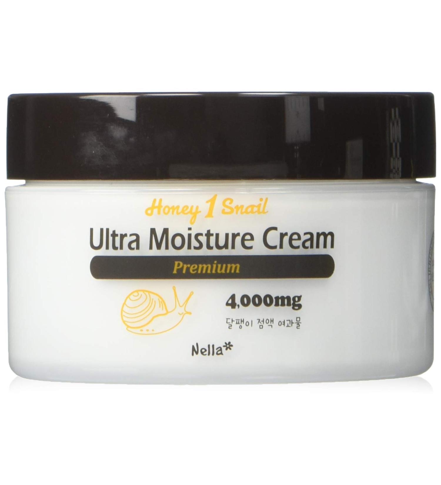 Nella Ultra Moisture Snail Cream 80ml - Enriched with 4 000 mg Snail Extract & Honey | Premium Korean Beauty for Deep Hydration - Buy Online on GoSupps.com