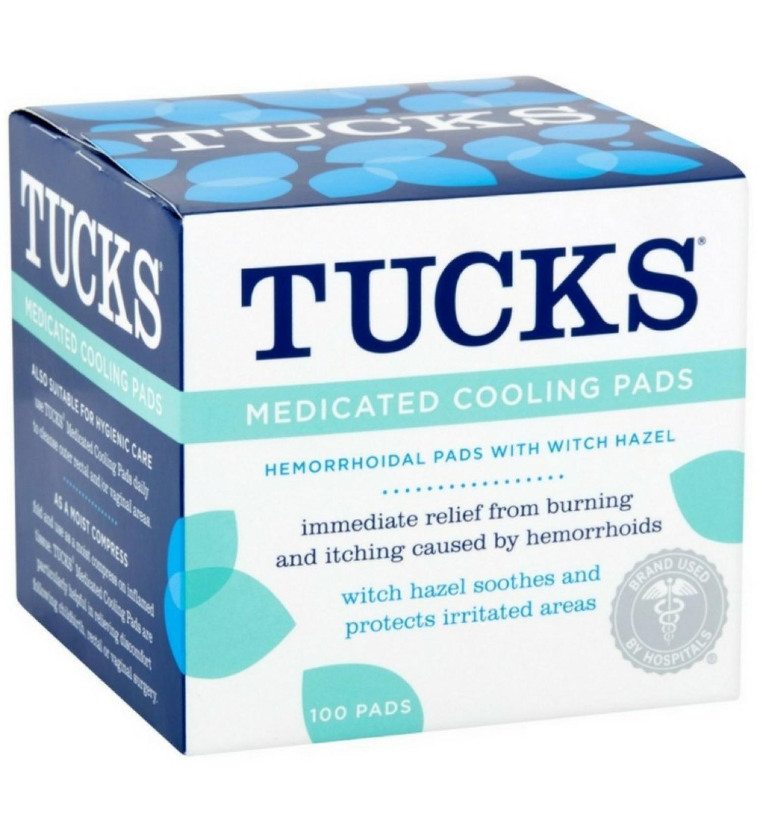 Tucks Medicated Witch Hazel Hemorrhoidal Pads 100 Pads