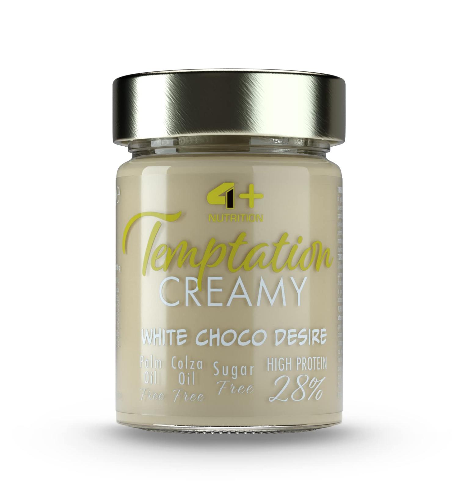 White Chocolate Spread- Sugar Free Chocolate Spread with Creamy Cocoa Taste Gluten Free Spread White Chocolate Butter No Added Sugar 9g Protein Per Serving Keto No Palm Oil (4 Nutrition) - 300g - Buy Online on GoSupps.com