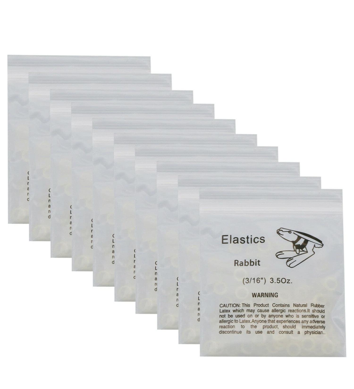 Dental Elastics Orthodontic Rubber Bands - 1000 pcs Zoo Pack 10bags (Rabbit 3/16 3.5oz) - Braces Ties for Teeth Alignment - Buy Online on GoSupps.com