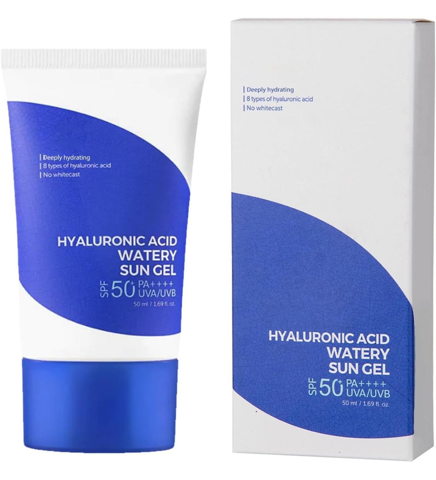Hyaluronic Acid Watery Sun Gel Korean Sunscreen Hyaluronic Acid Sunscreen Daily Moisturizing Sunscreen With No White Cast SPF50+ PA++++ - Buy Online on GoSupps.com
