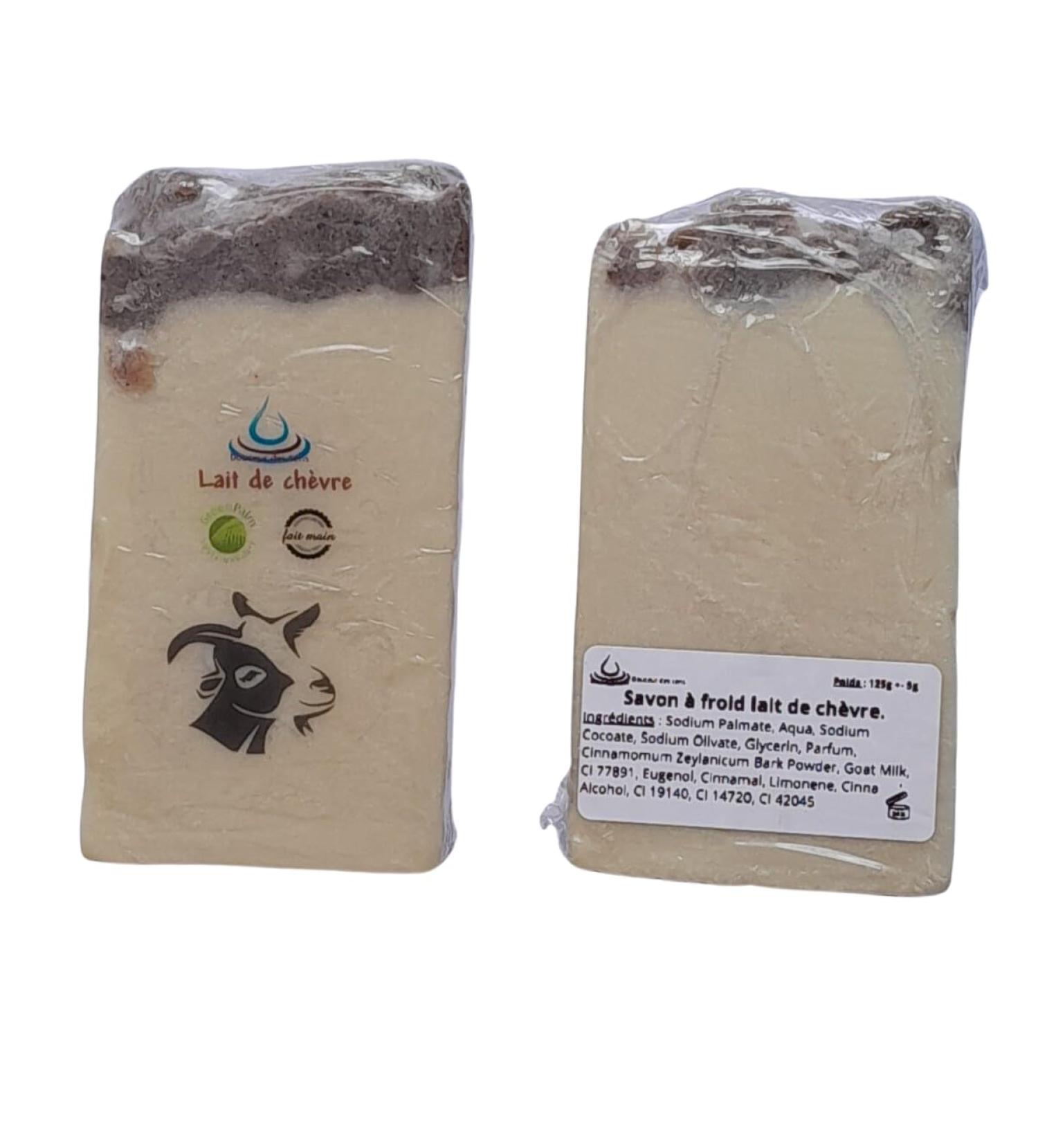 LOT DE 2-Savon au lait de ch vre & huile d'olive saponification froid fabrication artisanale la main- peaux : matures grasses acn iques ou s ches.