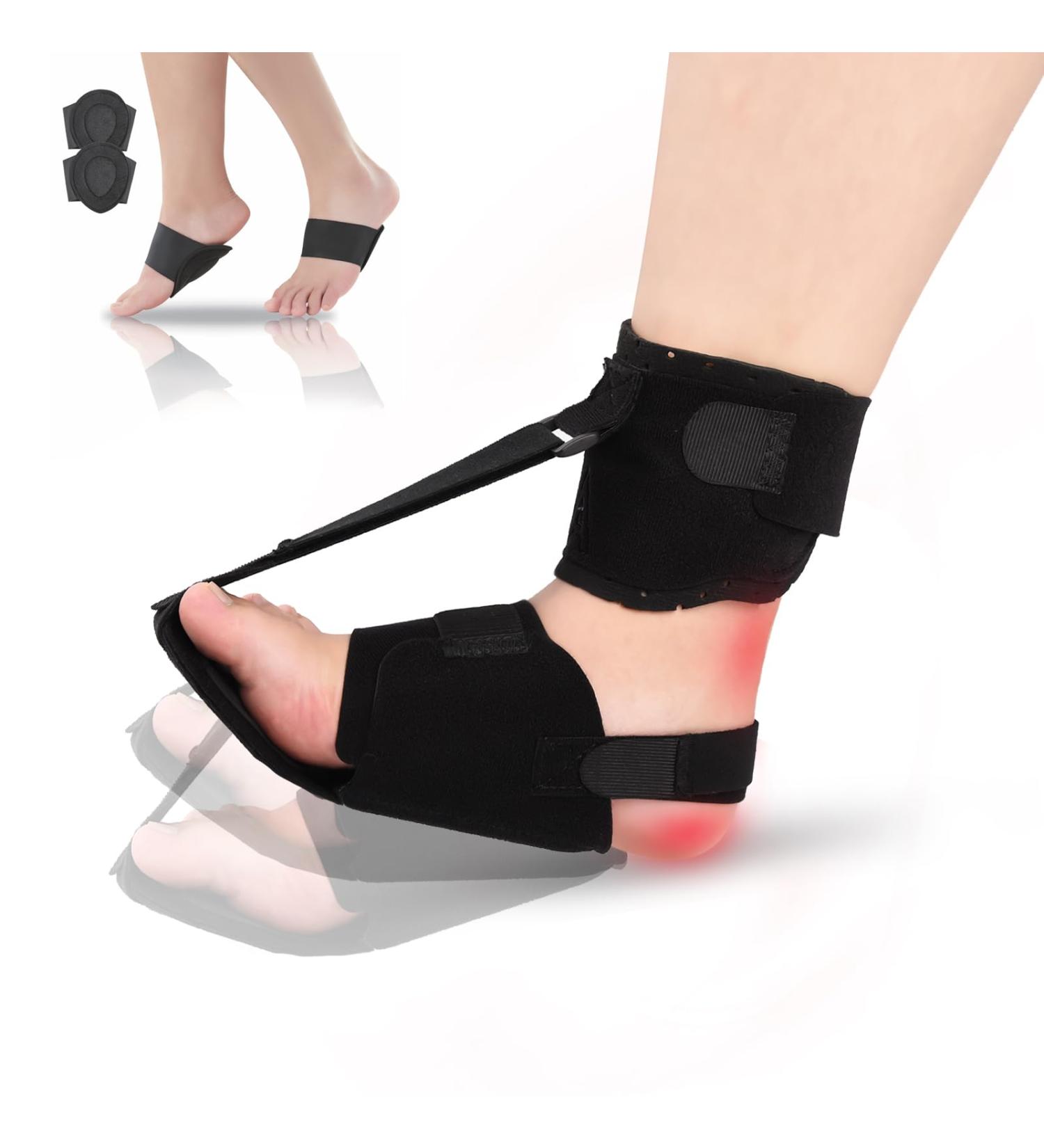 Plantar Fasciitis Night Splint - Adjustable Ankle Brace for Heel Pain Relief | Upgraded Support for Plantar Fasciitis Comfort - Buy Online on GoSupps.com