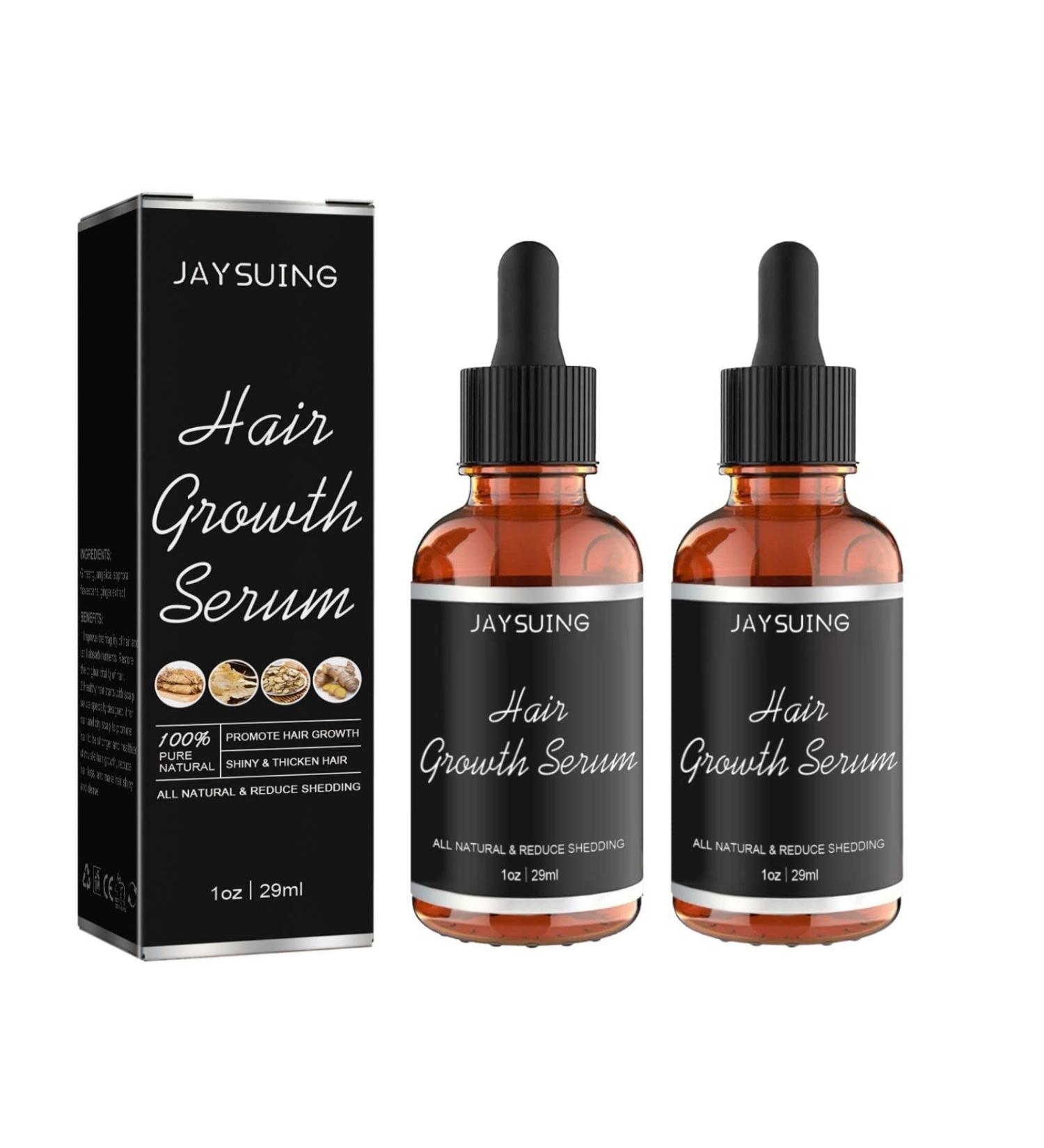 Allurium Hair Growth Serum for Black Women - 2023 New Formula for Fast Natural Hair Growth - Anti Hair Loss Treatment for Dry, Damaged Hair - Revitalizing 29ML x 2 Pack - Buy Online on GoSupps.com
