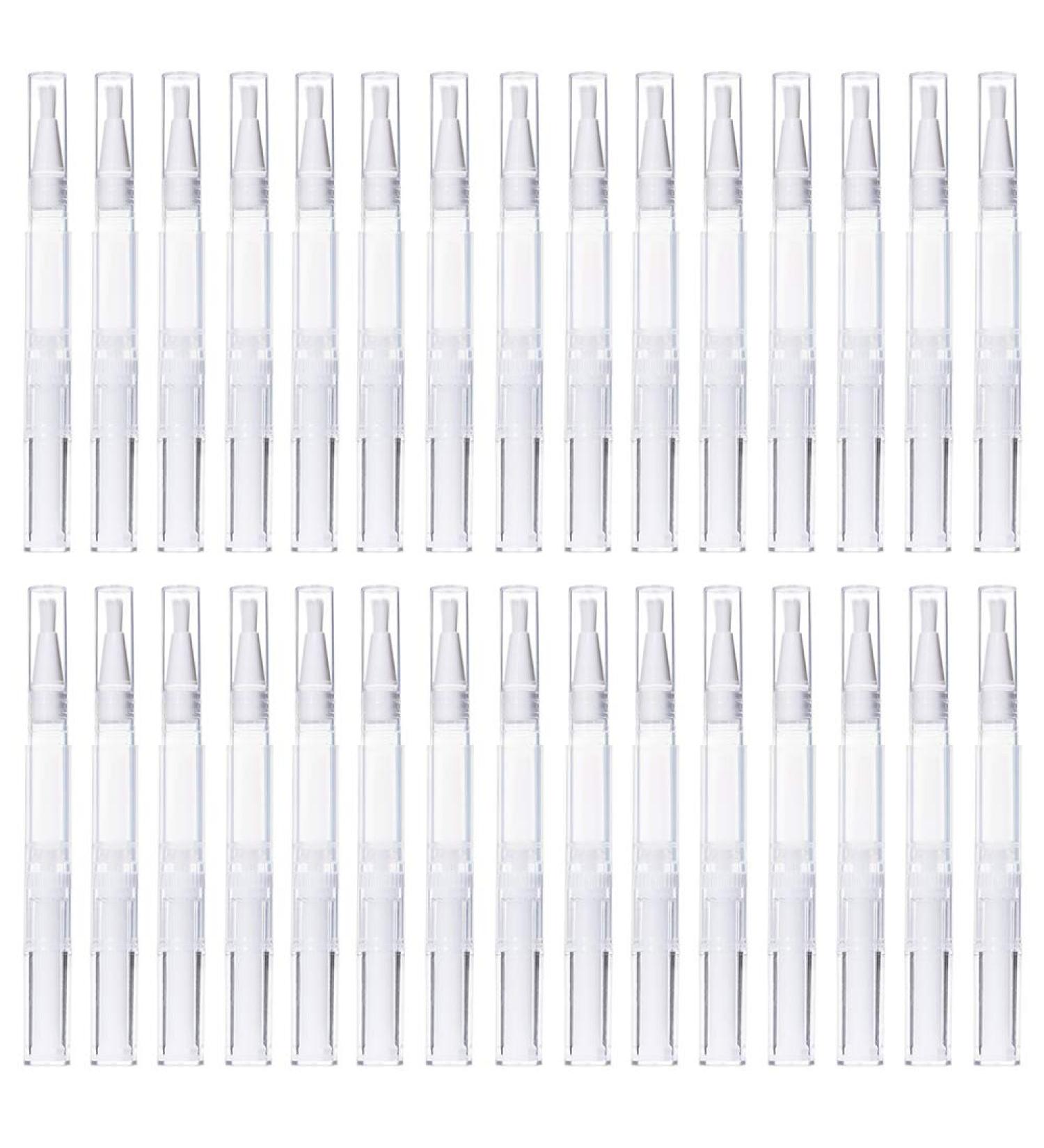 30Pcs 3ml Transparent Twist Pens | Empty Nail Oil & Lip Gloss Brush Applicator | Eyelash Growth Serum Tube - Buy Online on GoSupps.com