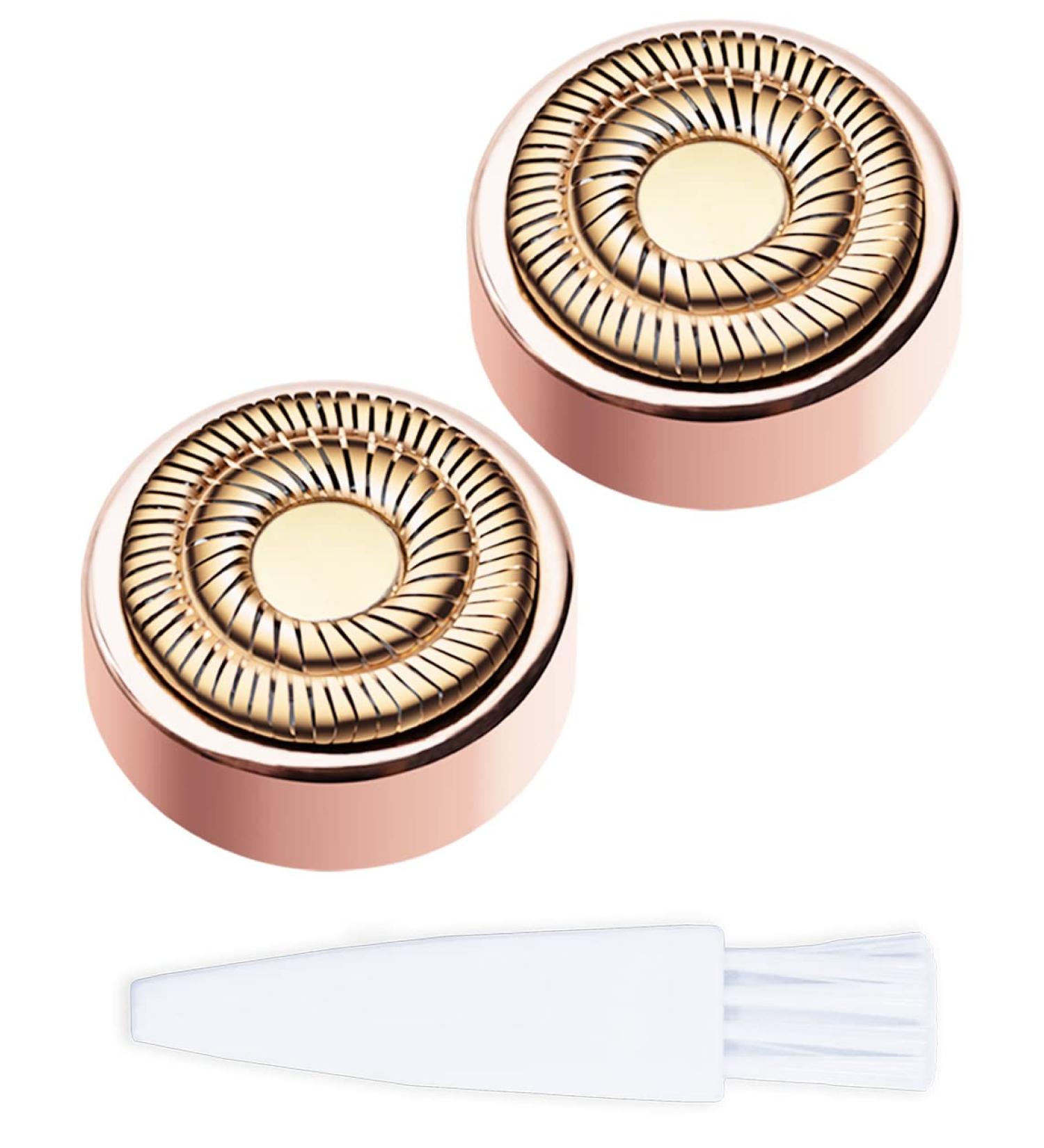 Finishing Touch Flawless Facial Hair Remover Shaver Replacement Heads - Pack of 2, Rose Gold - Buy Online on GoSupps.com