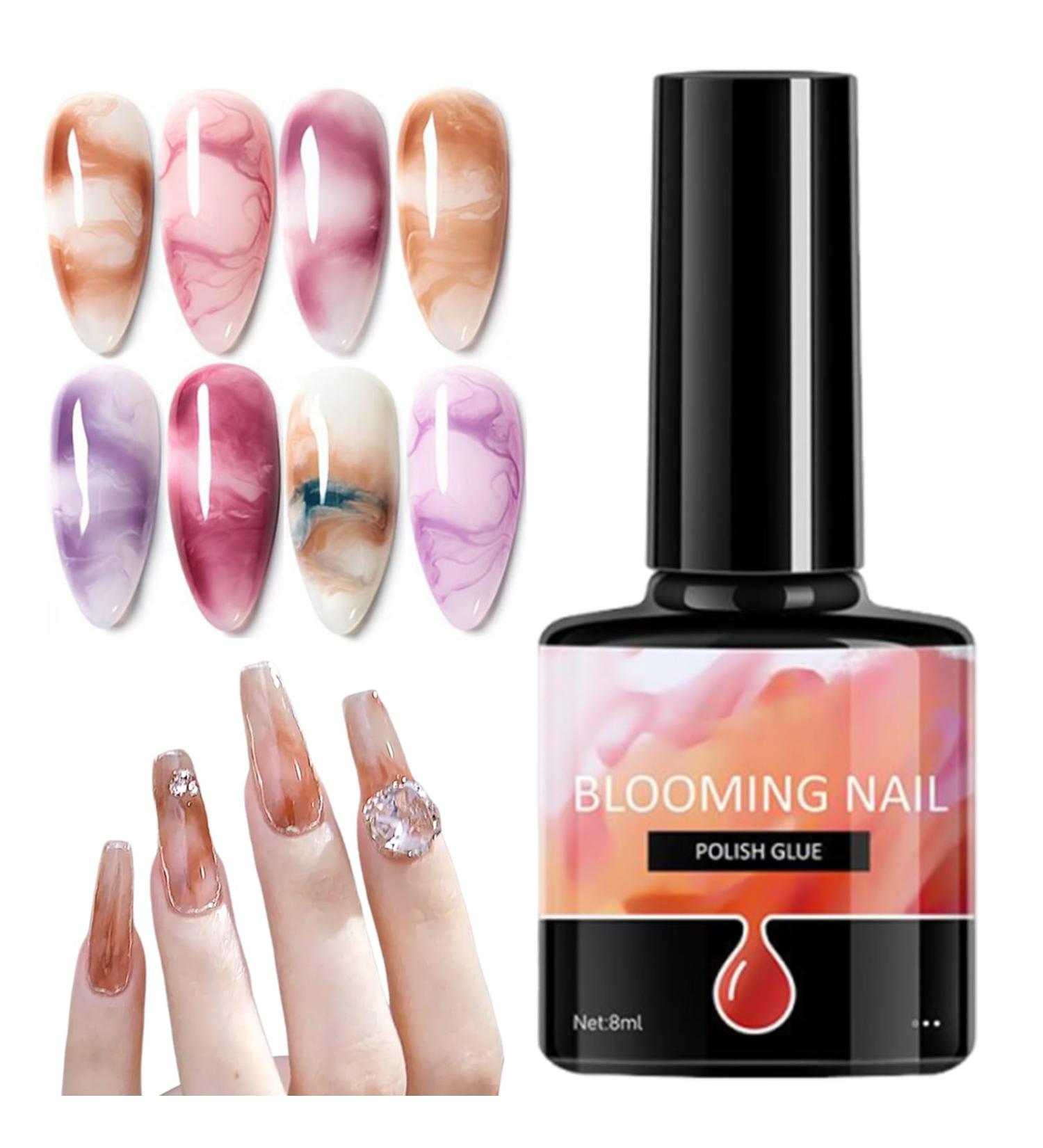 Nail Gel Watercolor Gel Blooming Liquid with Fast Gradient Clear Effect Great for Wedding Travel Party Stage Daily Use Manicure for Women Men Youth - Buy Online on GoSupps.com
